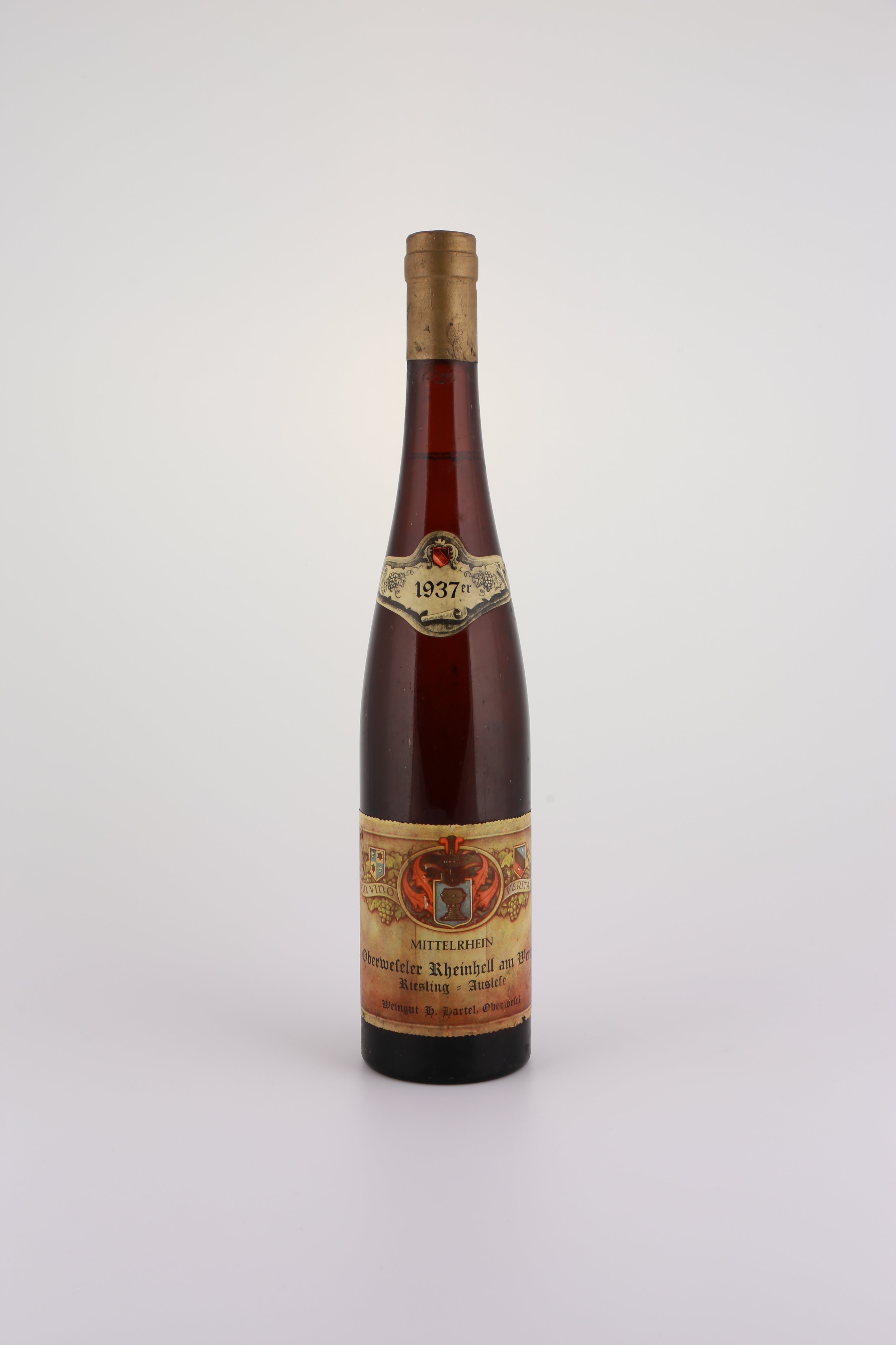 1937 Weingut B. Bartel, Riesling, Oberweseler Rheinhell am Werth, Auslese
