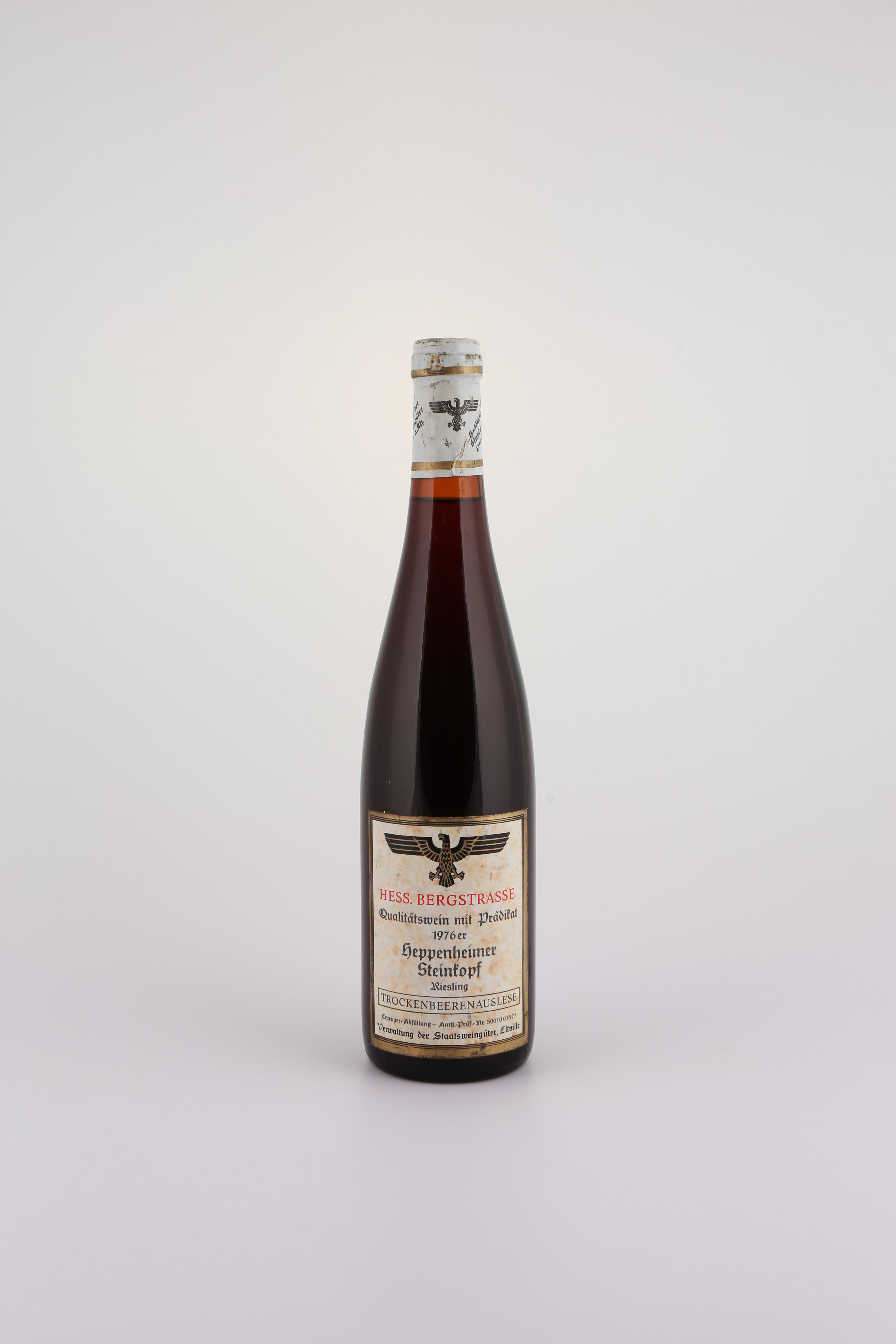 1976 Staatsweingut Bergstraße, Riesling, Heppenheimer Centgericht, Trockenbeerenauslese