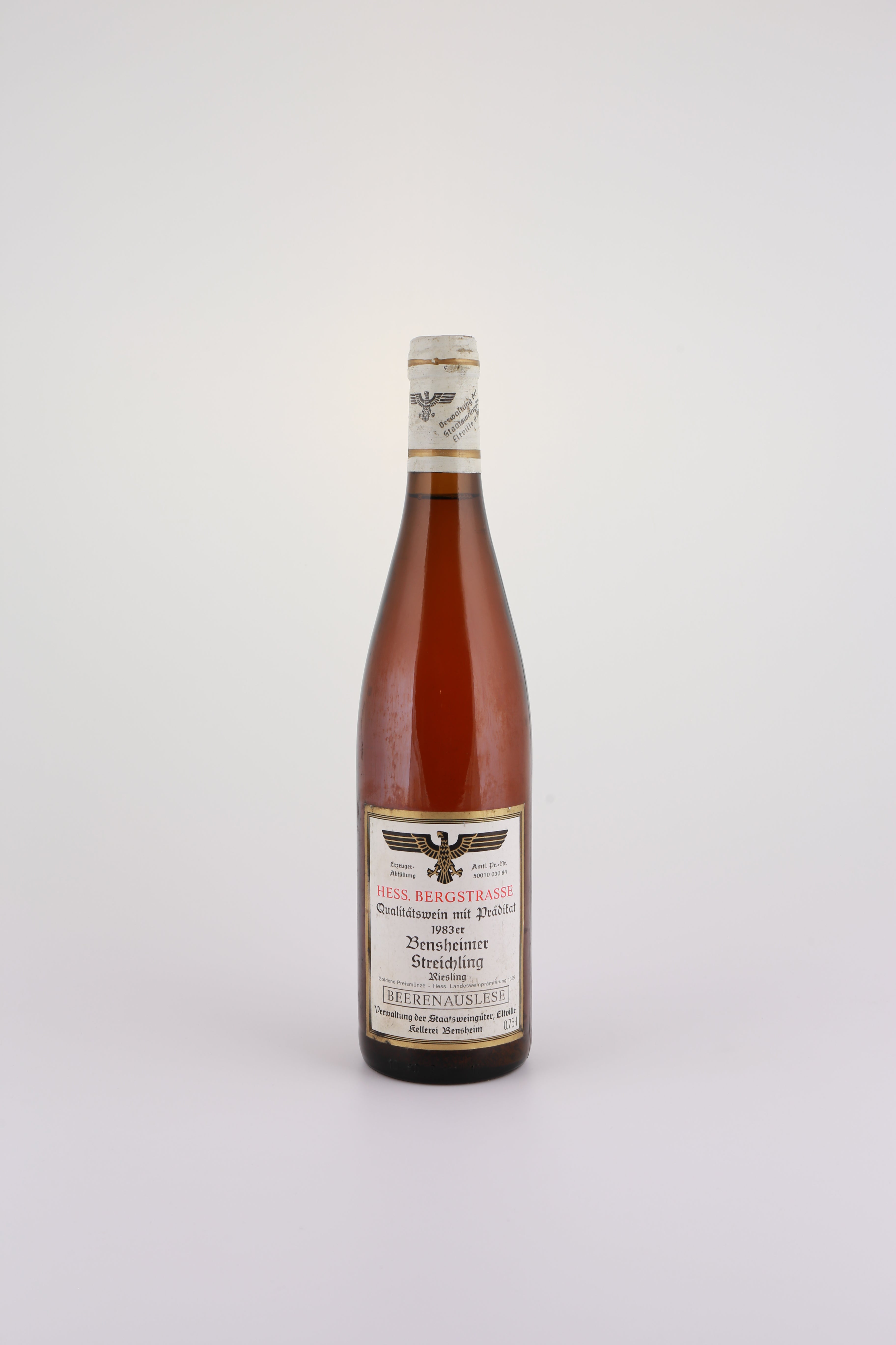1983 Staatsweingut Bergstraße, Riesling, Bensheimer Streichling, Beerenauslese