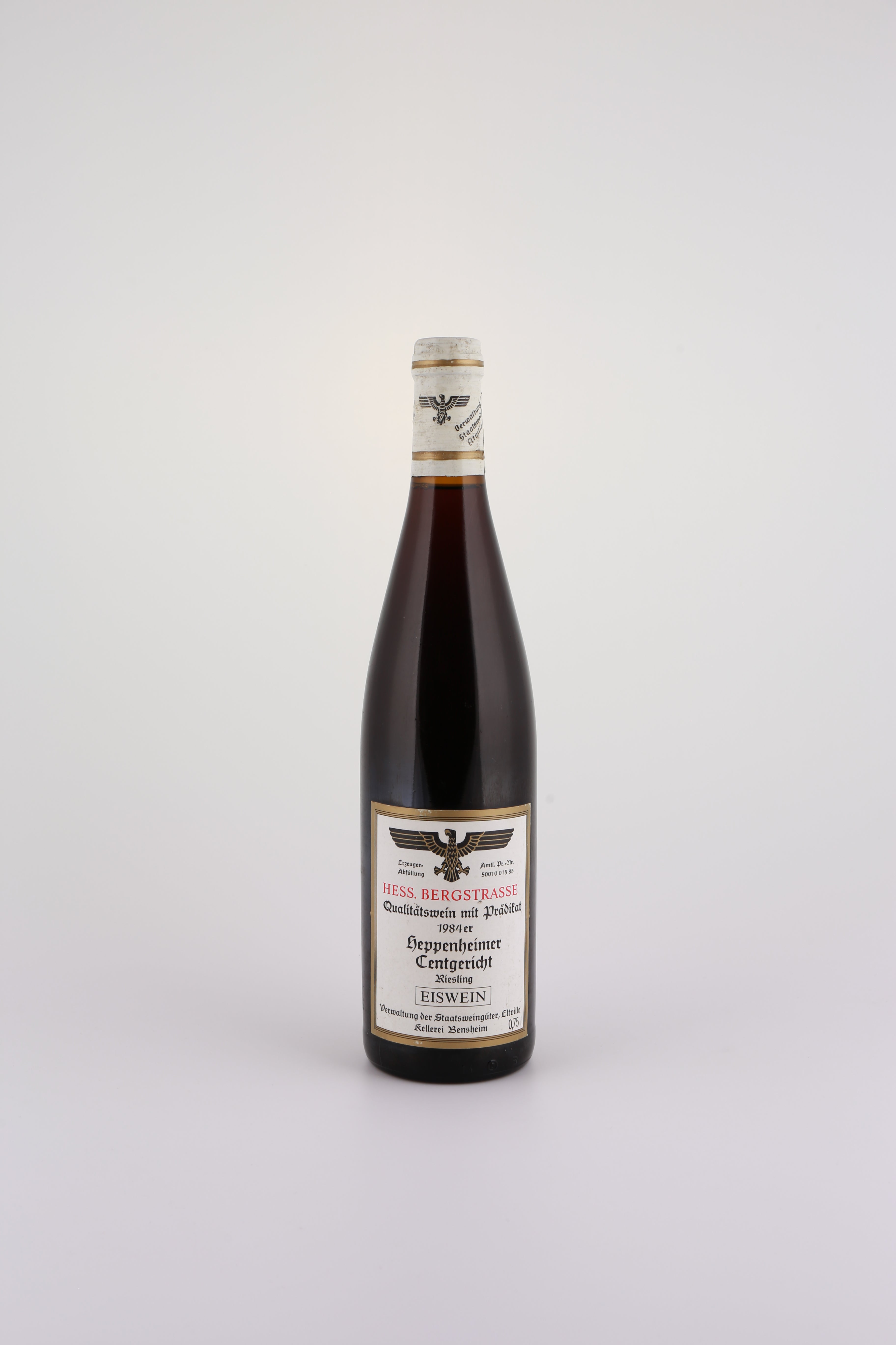 1984 Staatsweingut Bergstraße, Riesling, Heppenheimer Centgericht, Eiswein