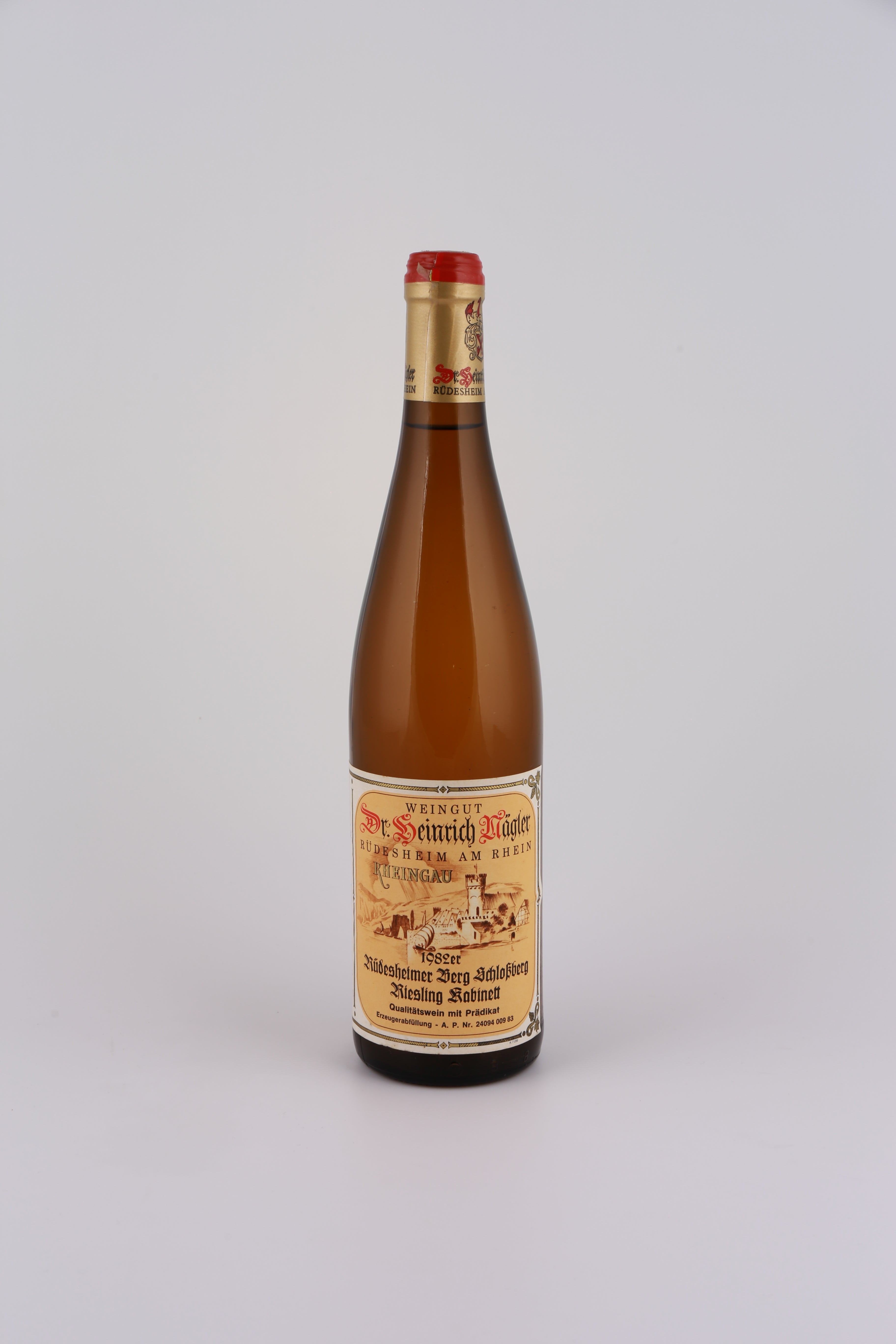 1982 Dr. Heinrich Nägler, Riesling, Rüdesheimer Berg Schlossberg, Kabinett