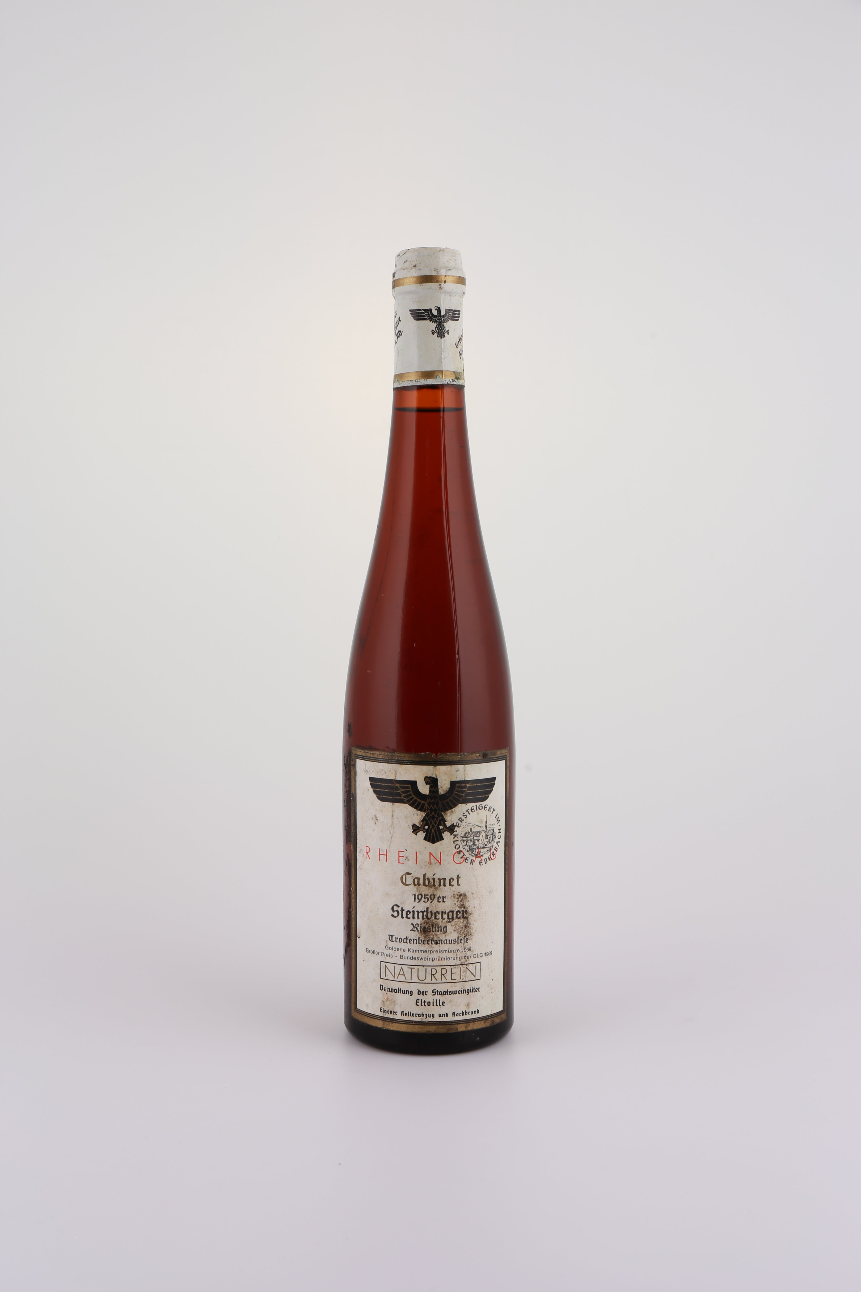 1959 Staatsweingüter Eltville, Riesling, Trockenbeerenauslese, edelsüß, Cabinett Naturrein