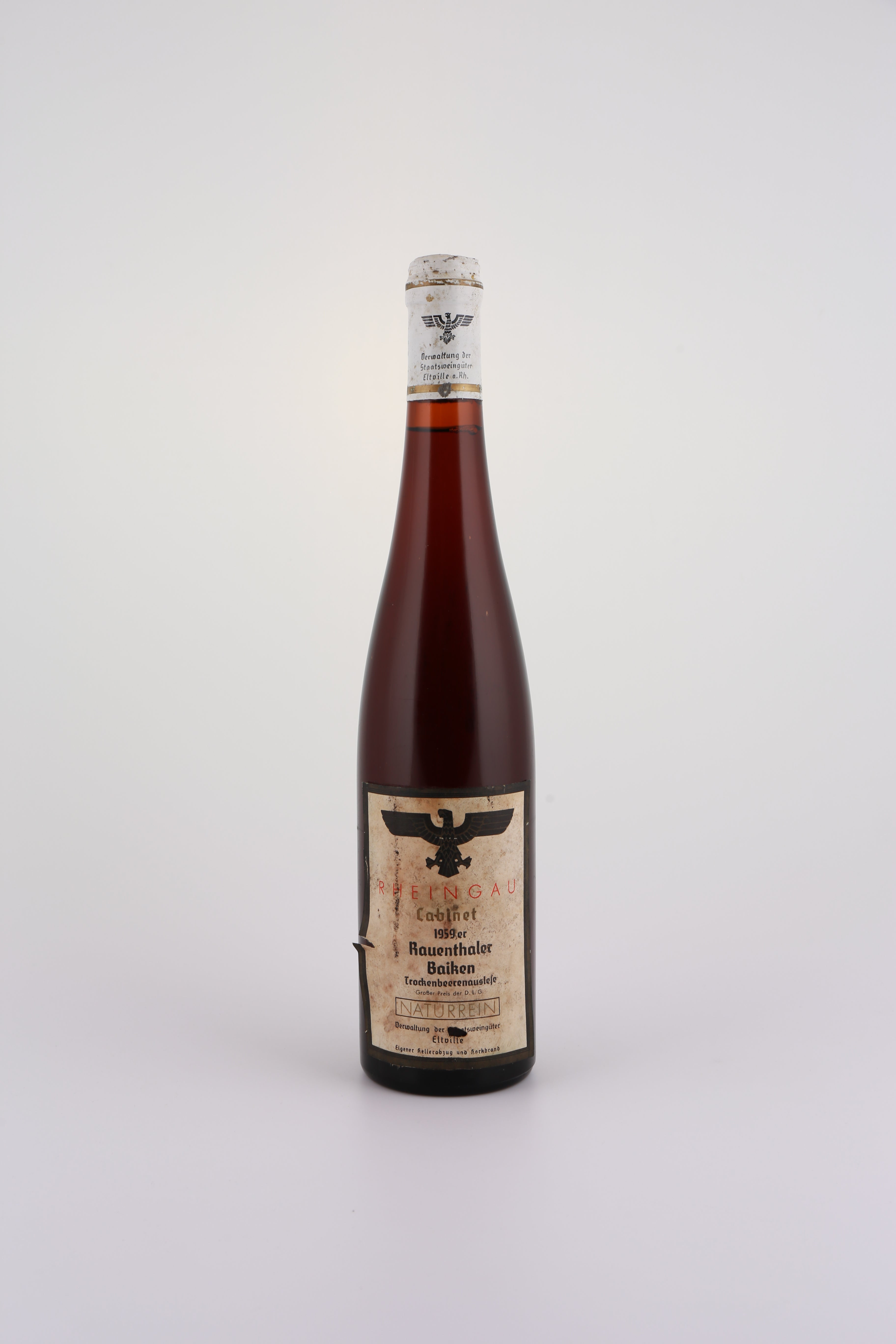 1959 Staatsweingüter Eltville, Riesling, Trockenbeerenauslese, edelsüß, Cabinett Naturrein