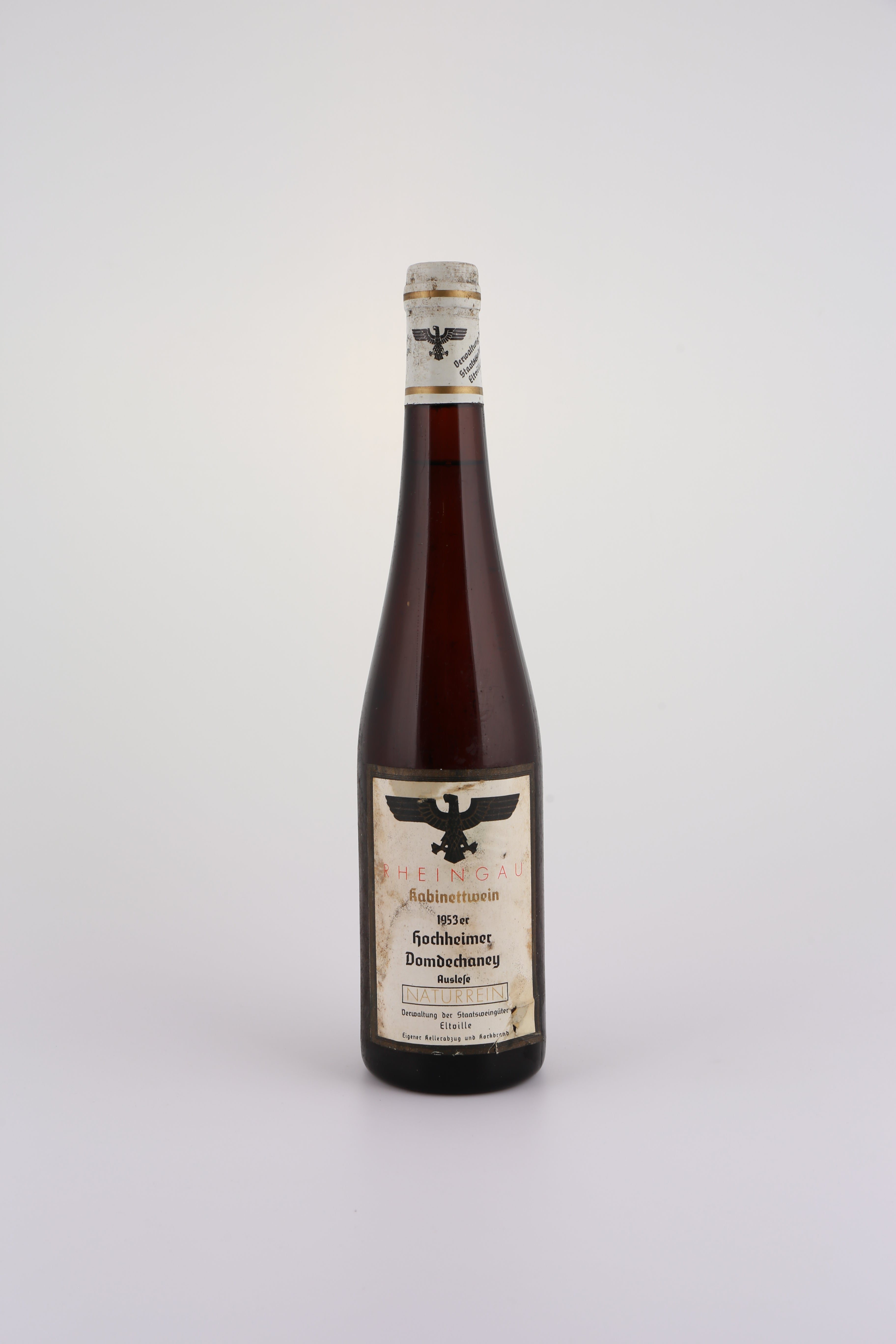 1953 Staatsweingüter Eltville, Riesling, Auslese, fruchtig, naturrein