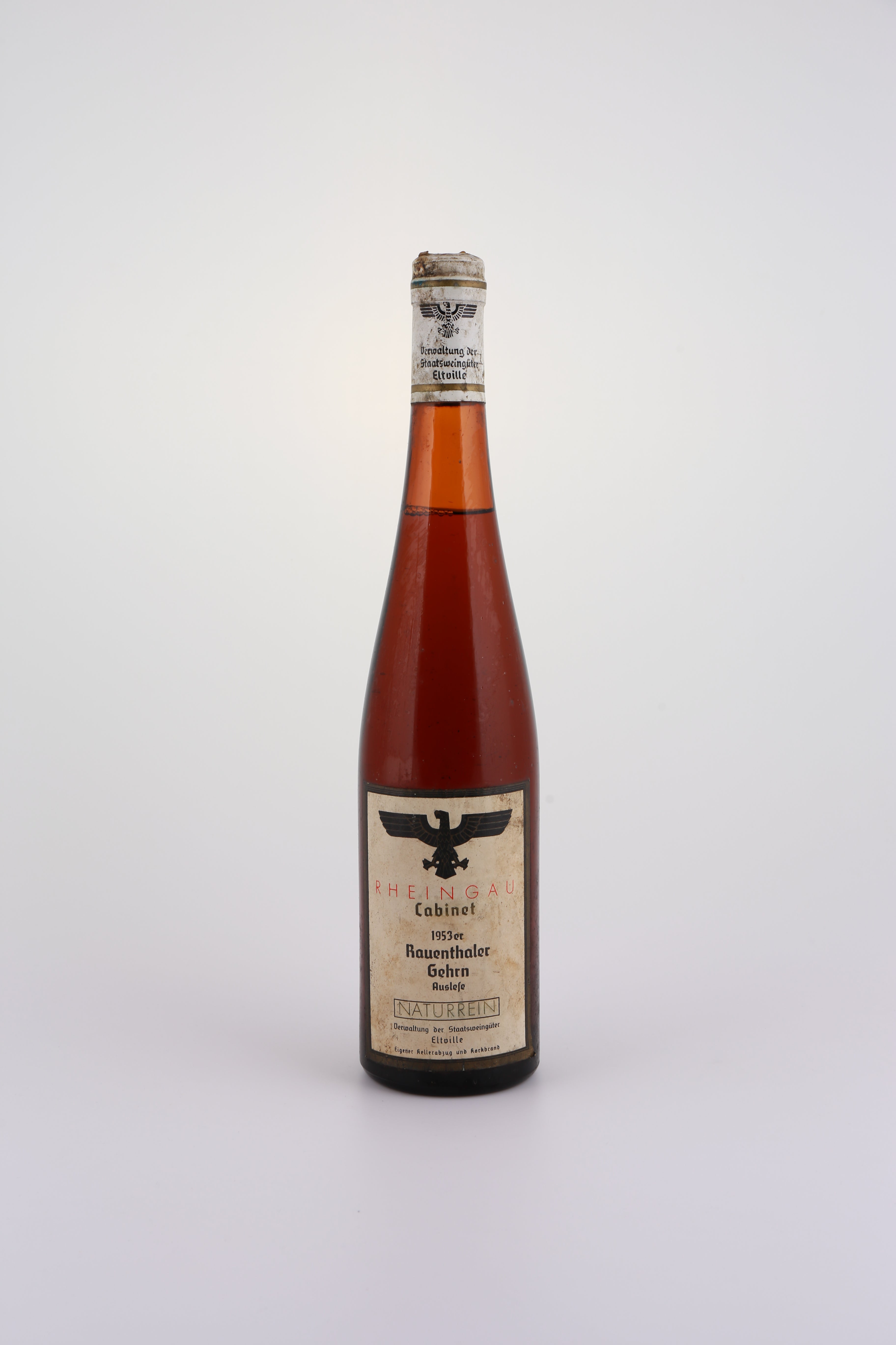 1953 Staatsweingüter Eltville, Riesling, Auslese, fruchtig, Cabinett Naturrein
