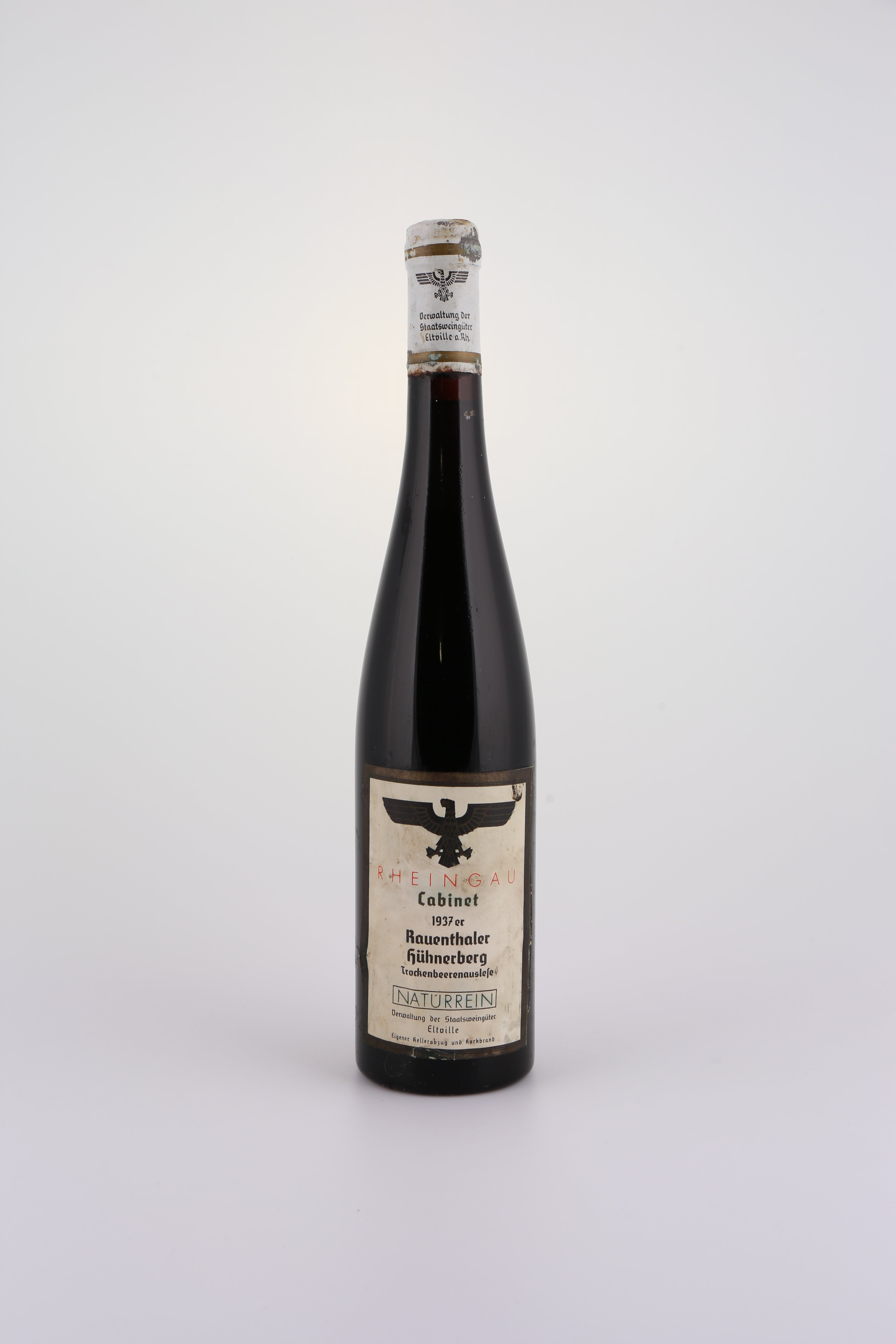1937 Staatsweingüter Eltville, Riesling, Trockenbeerenauslese, edelsüß, Cabinett Naturrein