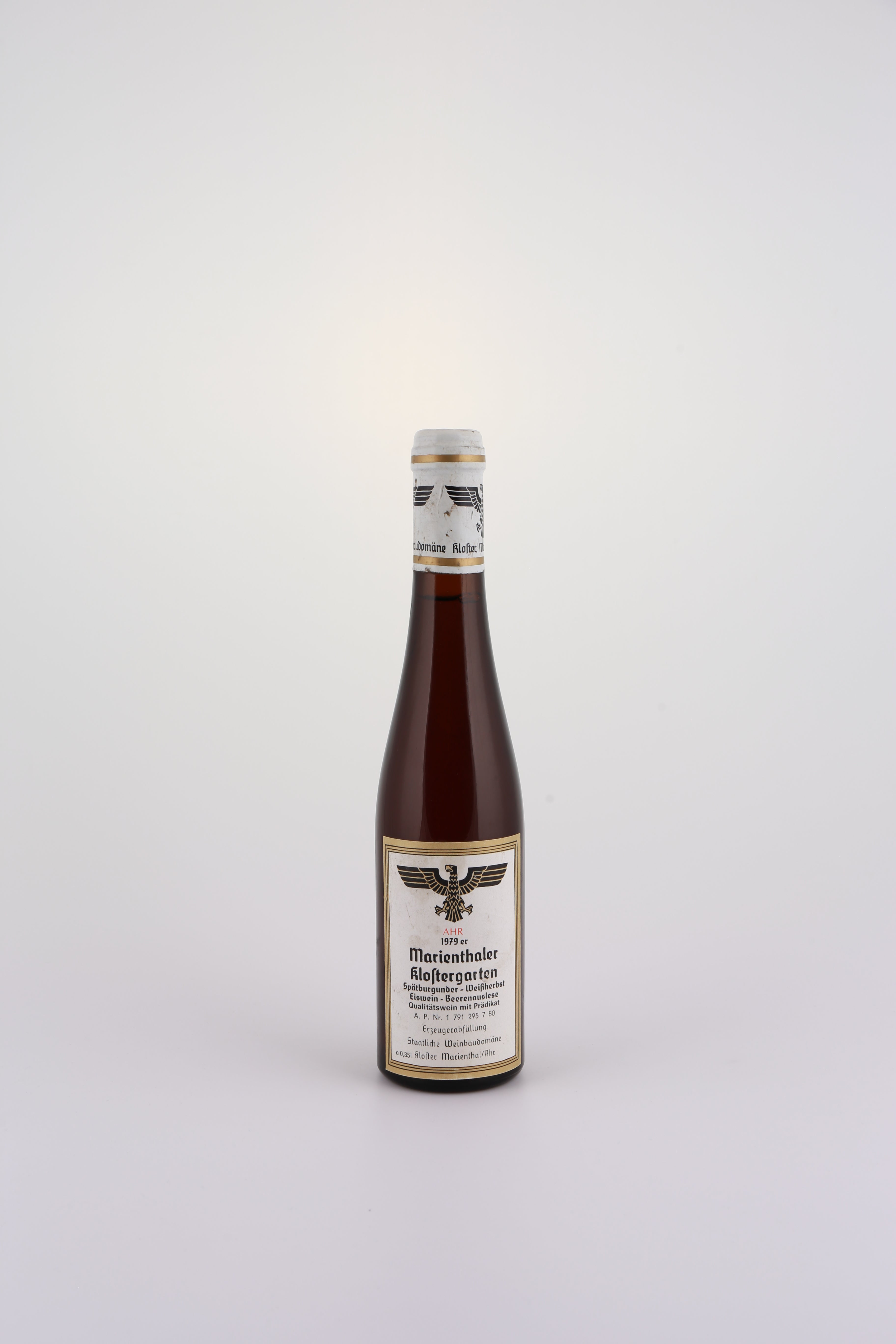 1979 Staatliche Weinbaudomäne Kloster Marienthal, Spätburgunder, Marienthaler Klostergarten, Eiswein-Beerenauslese