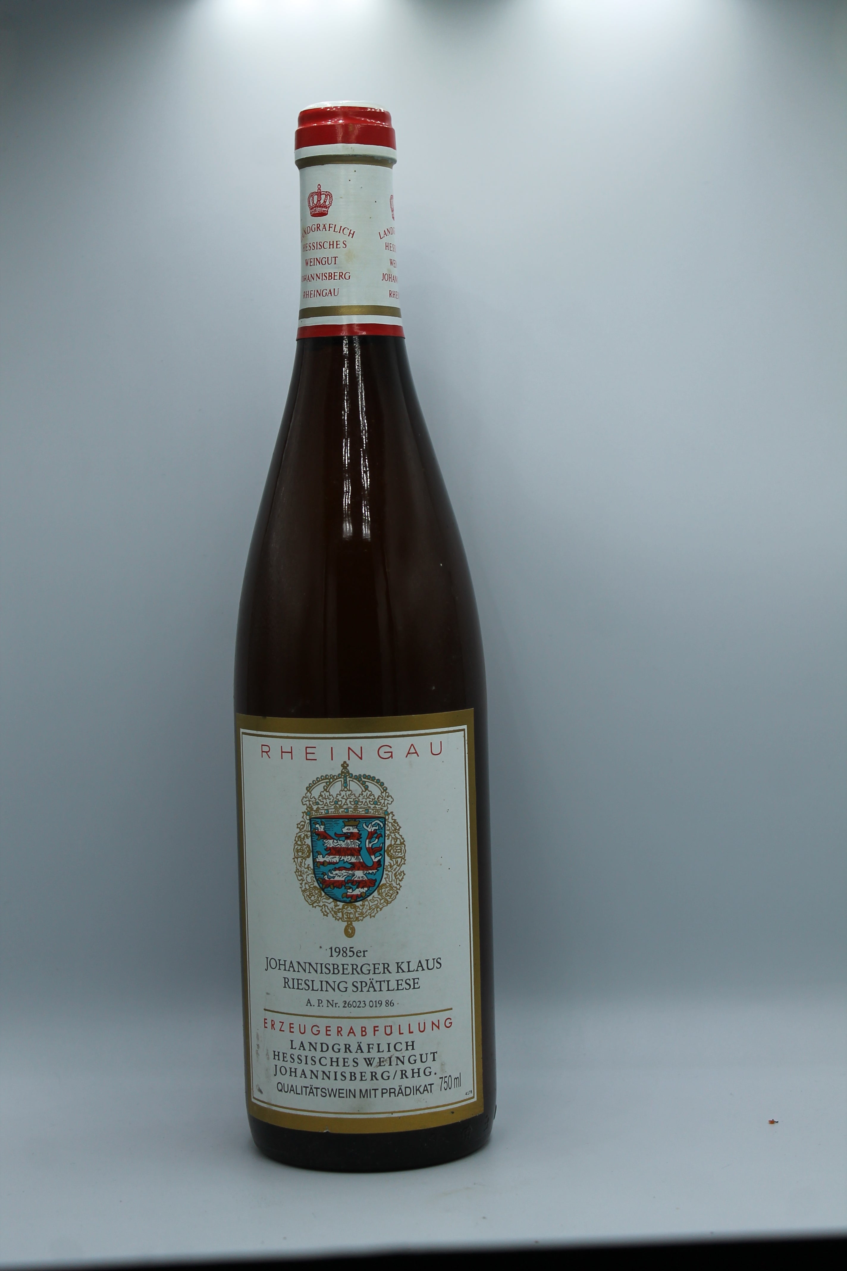 1985 Prinz von Hessen, Riesling, Johannisberger Klaus , Spätlese
