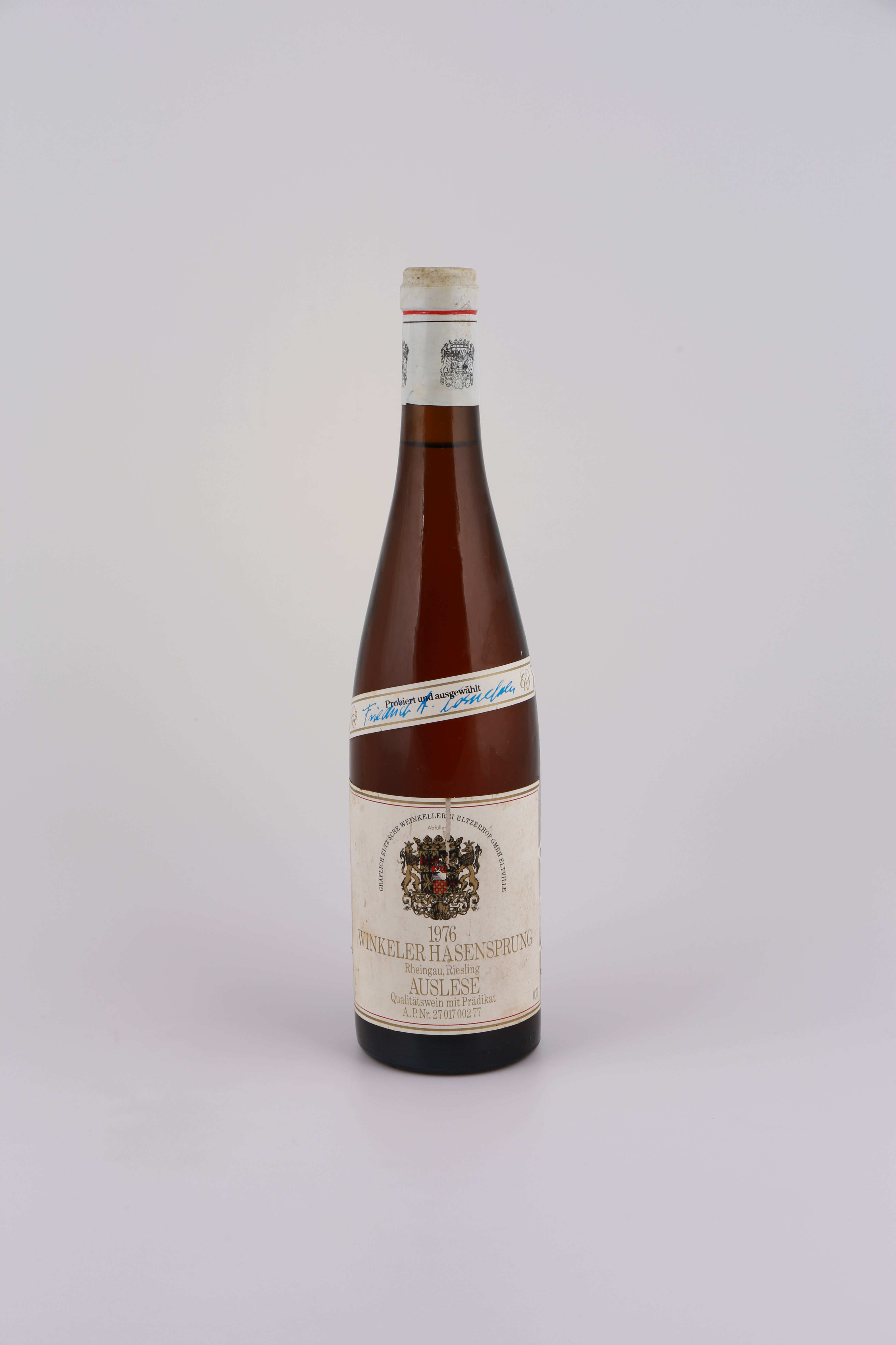 1976 Weinkellerei Eltzerhof, Riesling, Winkeler Hasensprung, Auslese