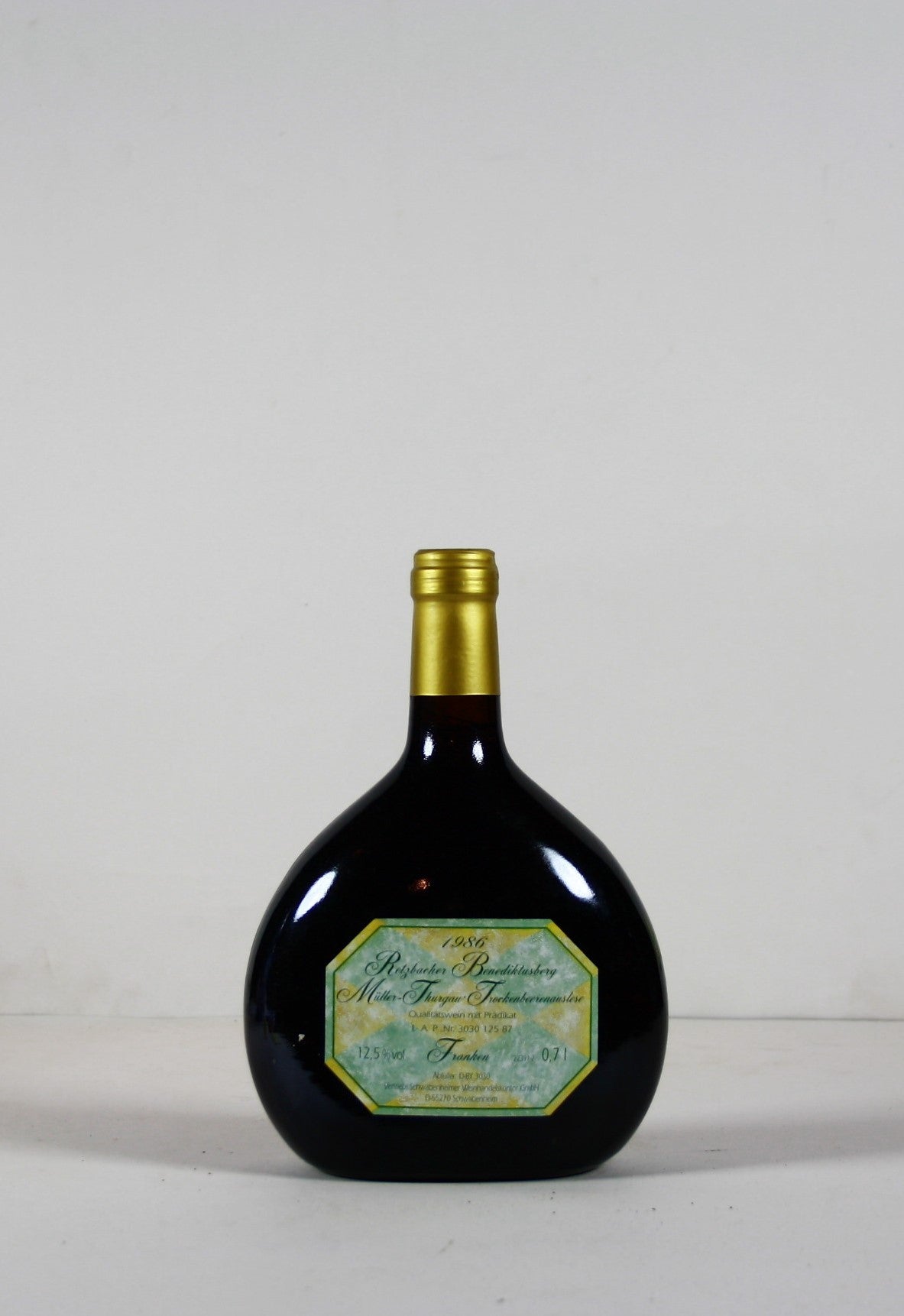 1986 Schwabenheimer Weinhandelskontor, Müller-Thurgau, Retzbacher Benediktusberg, Trockenbeerenauslese