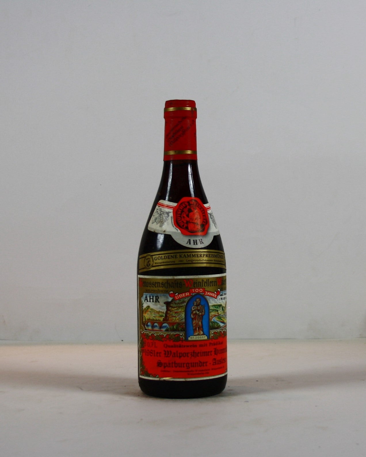 1981 Genossenschaft Weinkellerei Walporzheim, Spätburgunderr, Walporzheimer Himmelchen, Auslese