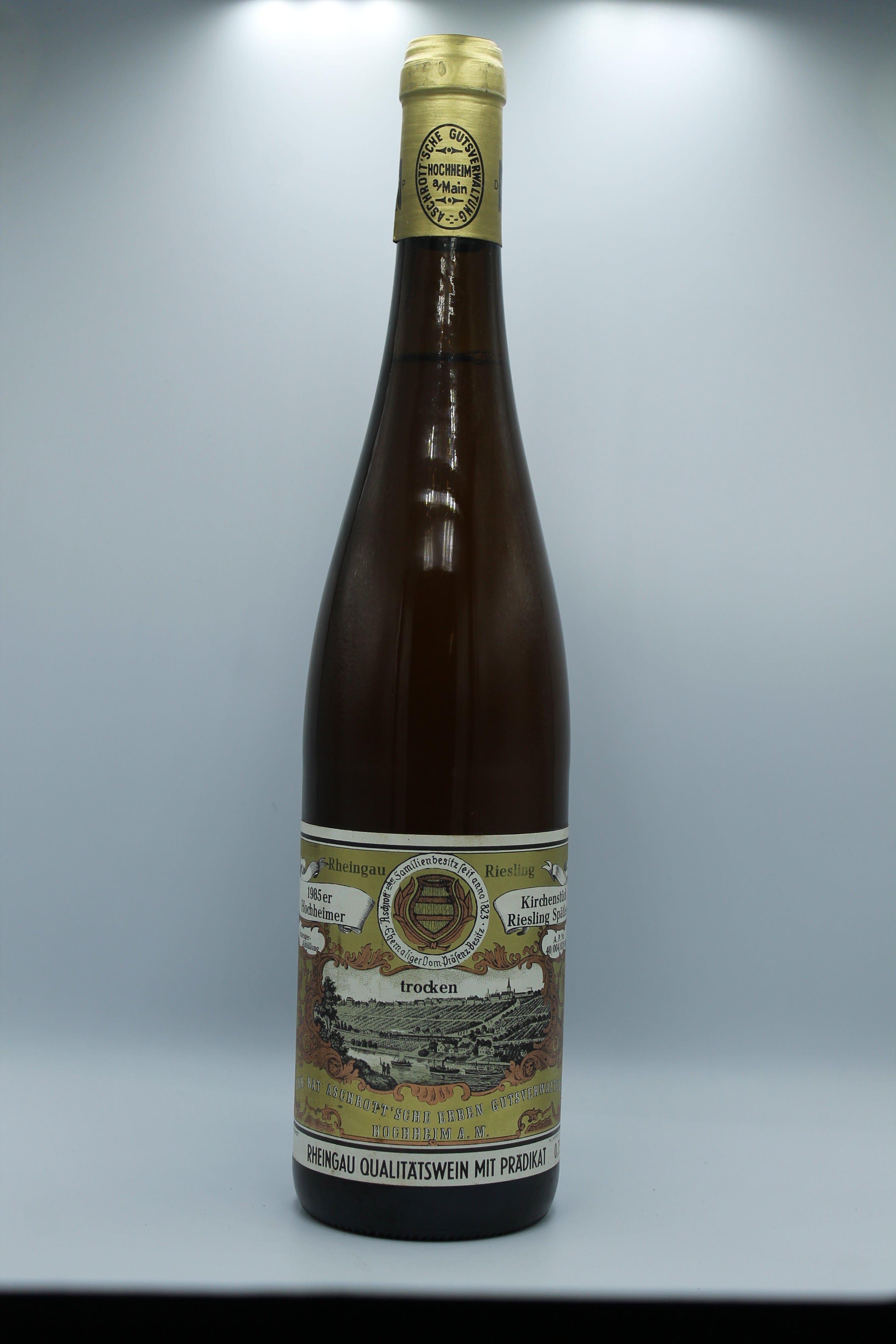 1985 Geheimrat Aschrott´sche Erben, Riesling, Hochheimer Kirchenstück, Spätlese