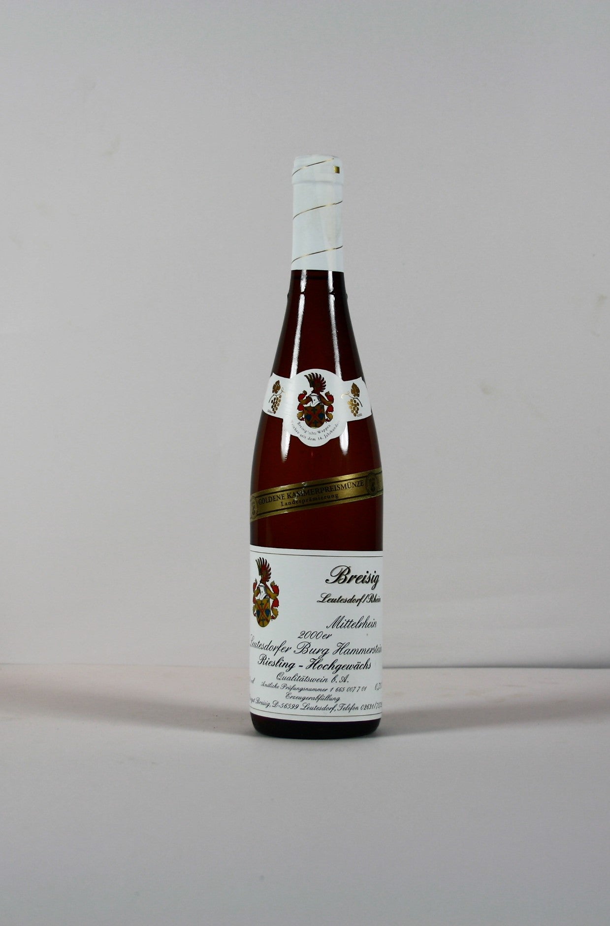 1998 Weingut Breisig, Riesling, Leutesdorfer Gartenley, Hochgewächs