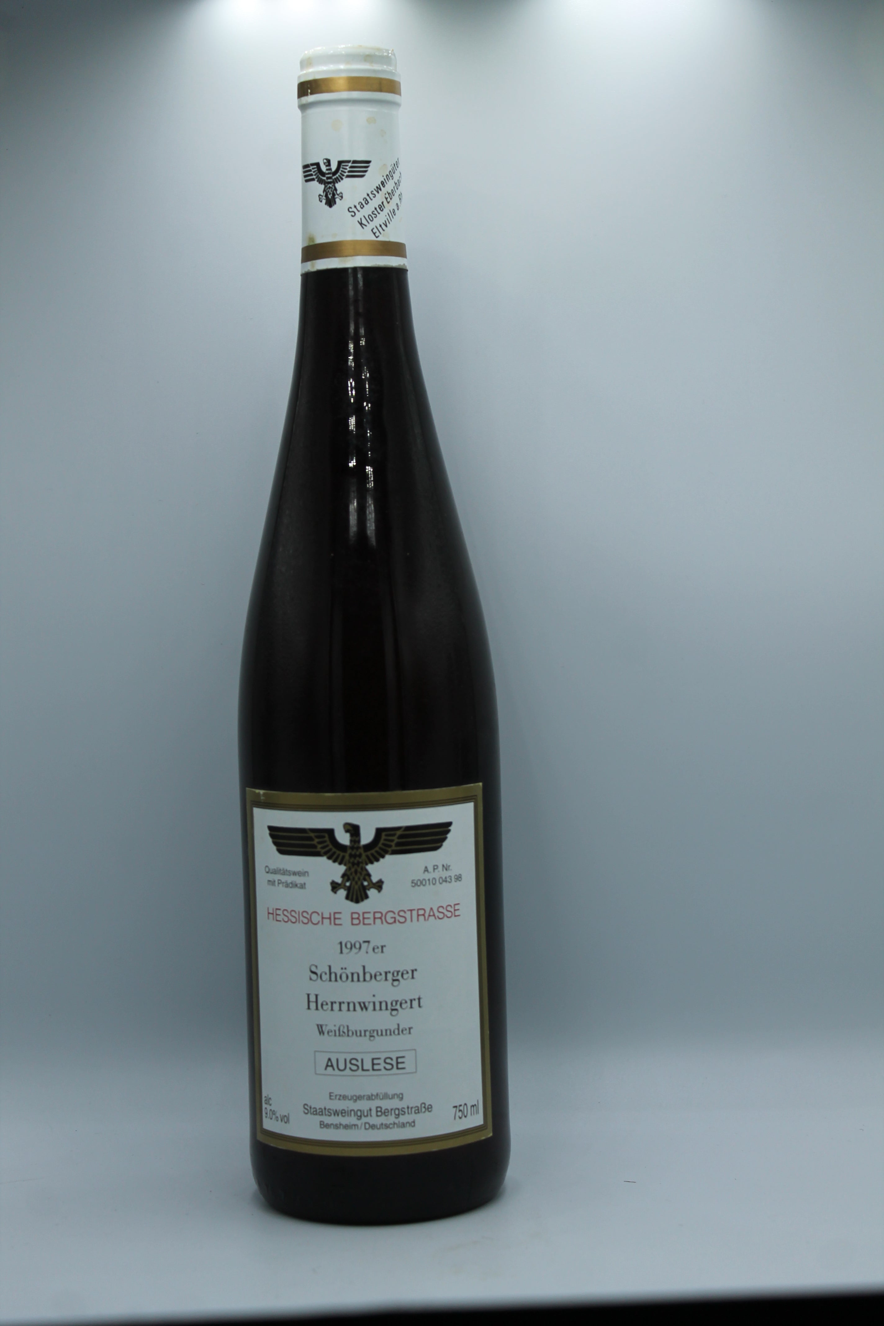 1997 Staatsweingut Bergstraße, Weißburgunder, Schönberger Herrnwingert, Auslese