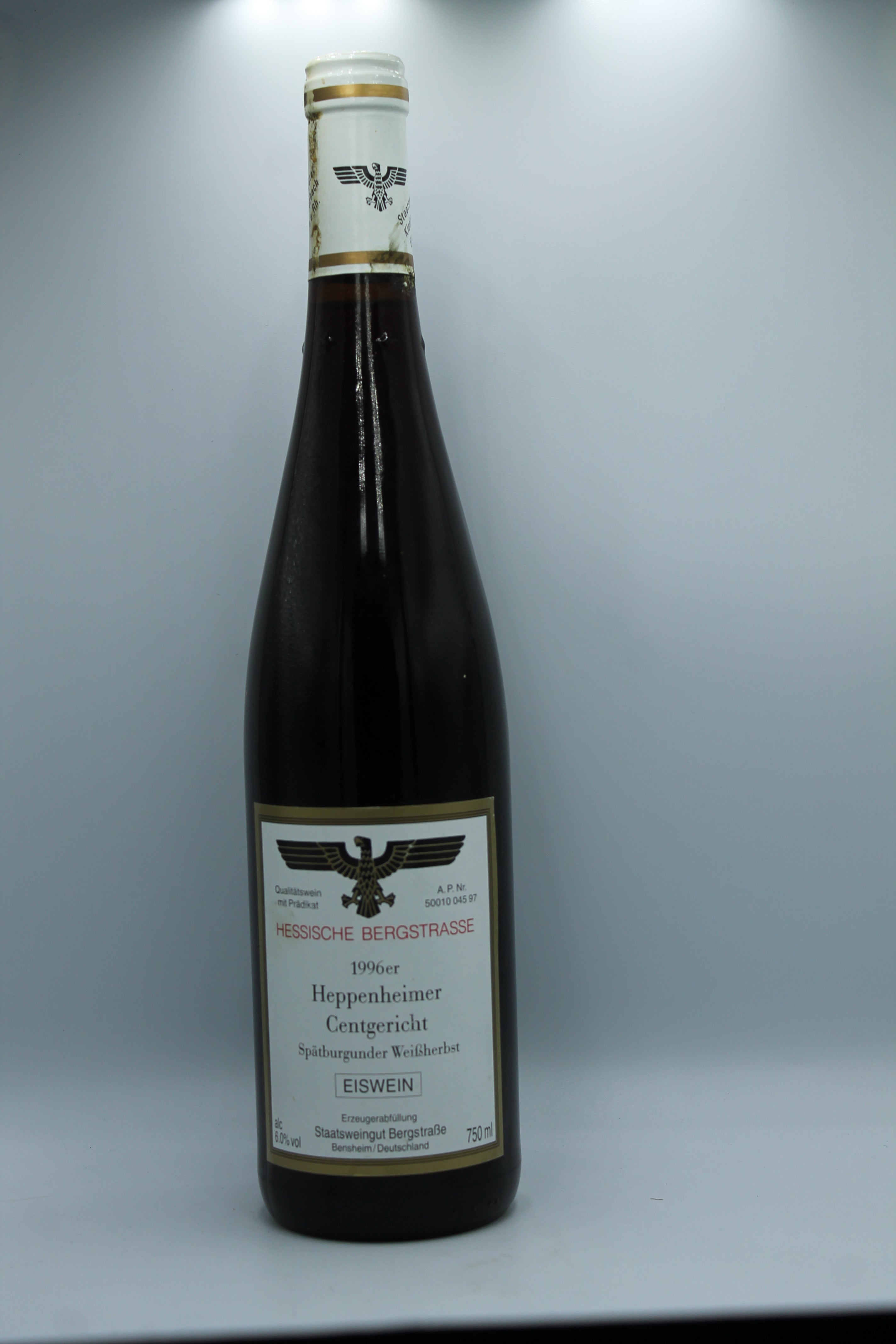 1996 Staatsweingut Bergstraße, Spätburgunder, Heppenheimer Centgericht, Eiswein