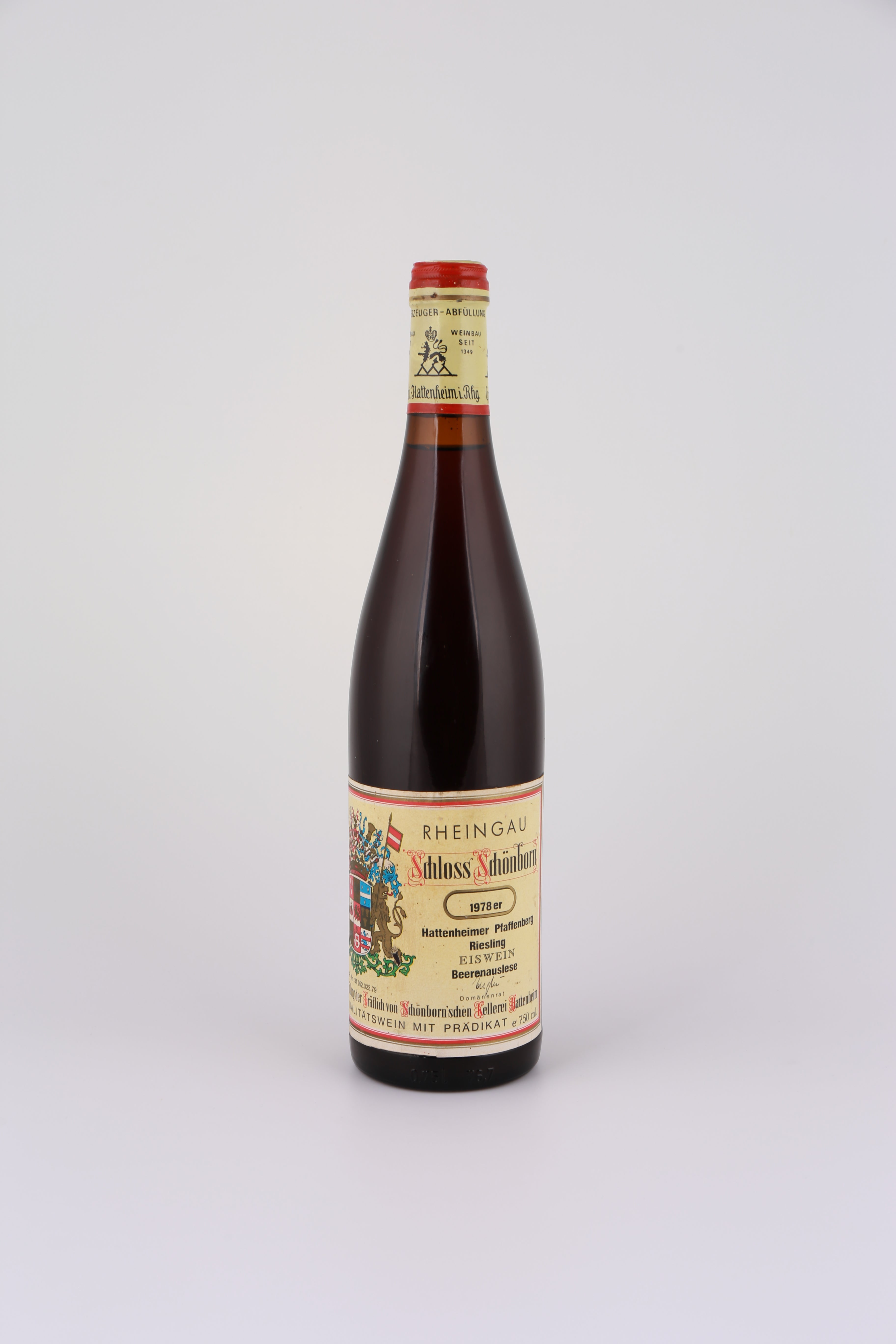 1978 Schloss Schönborn, Riesling, Hattenheimer Pfaffenberg, Eiswein Beerenauslese