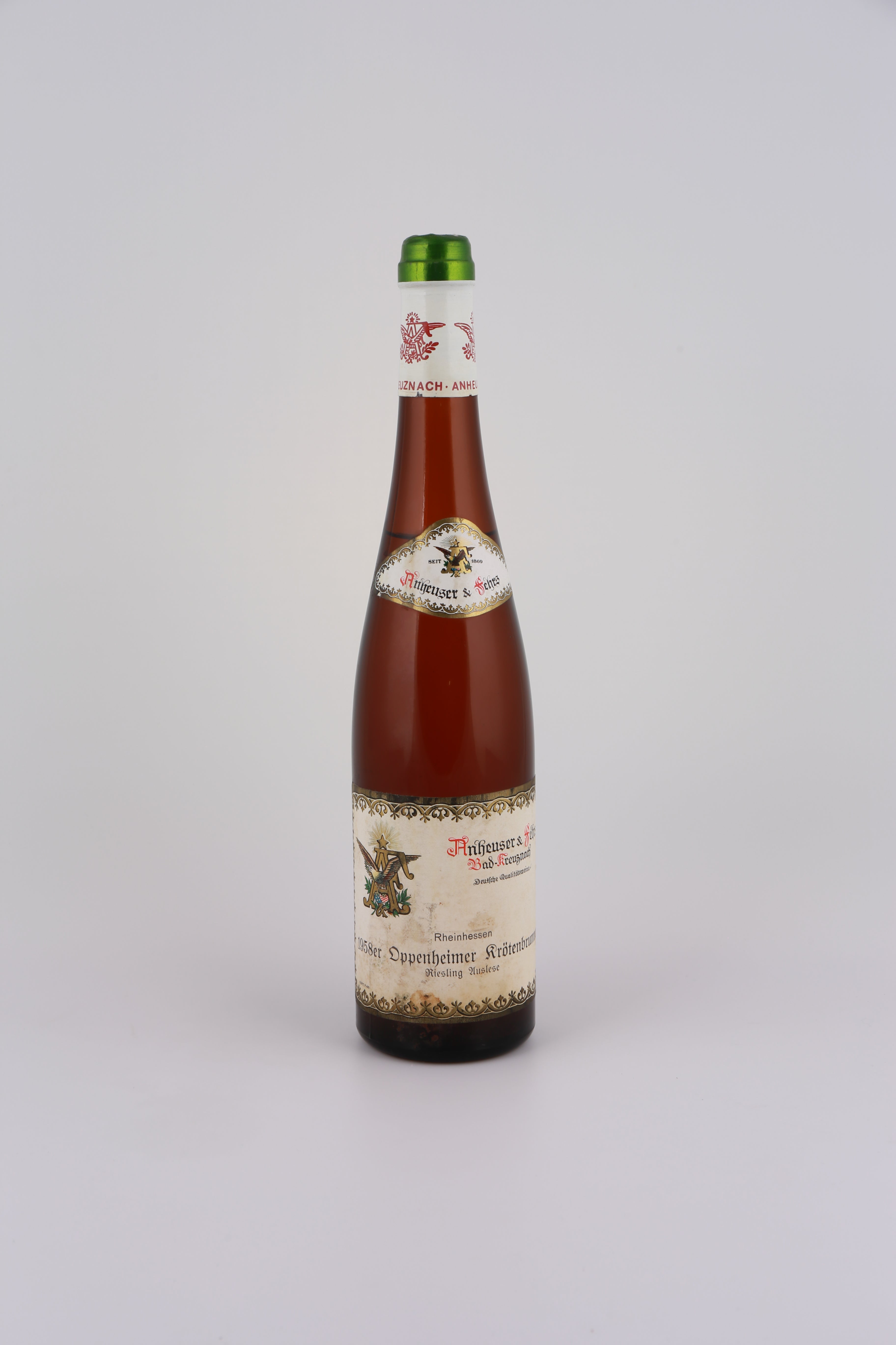 1958 August Anheuser, Riesling, Auslese, fruchtig