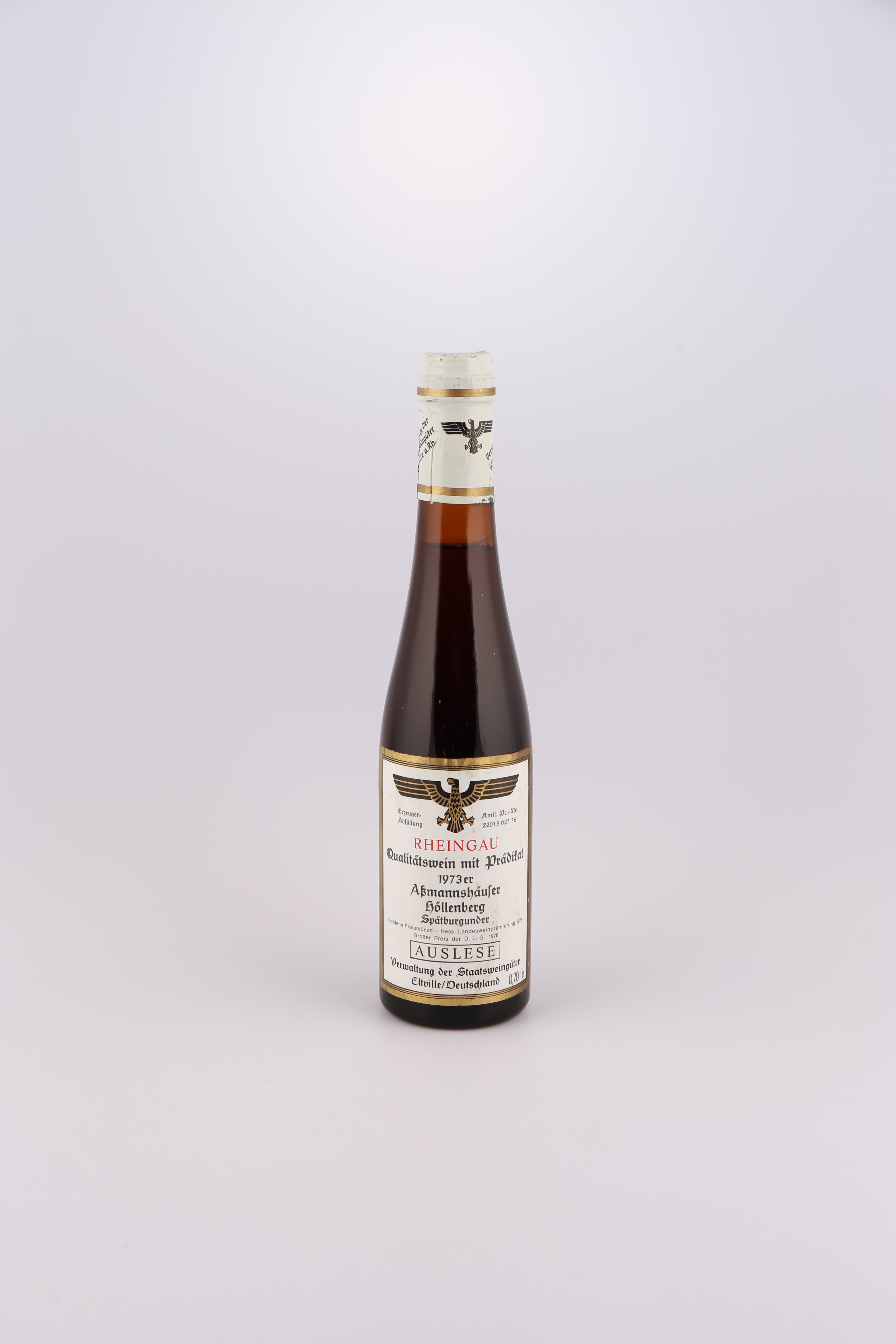 1973 Staatsweingüter Eltville, Spätburgunder, Assmanshäuser Höllenberg, Auslese