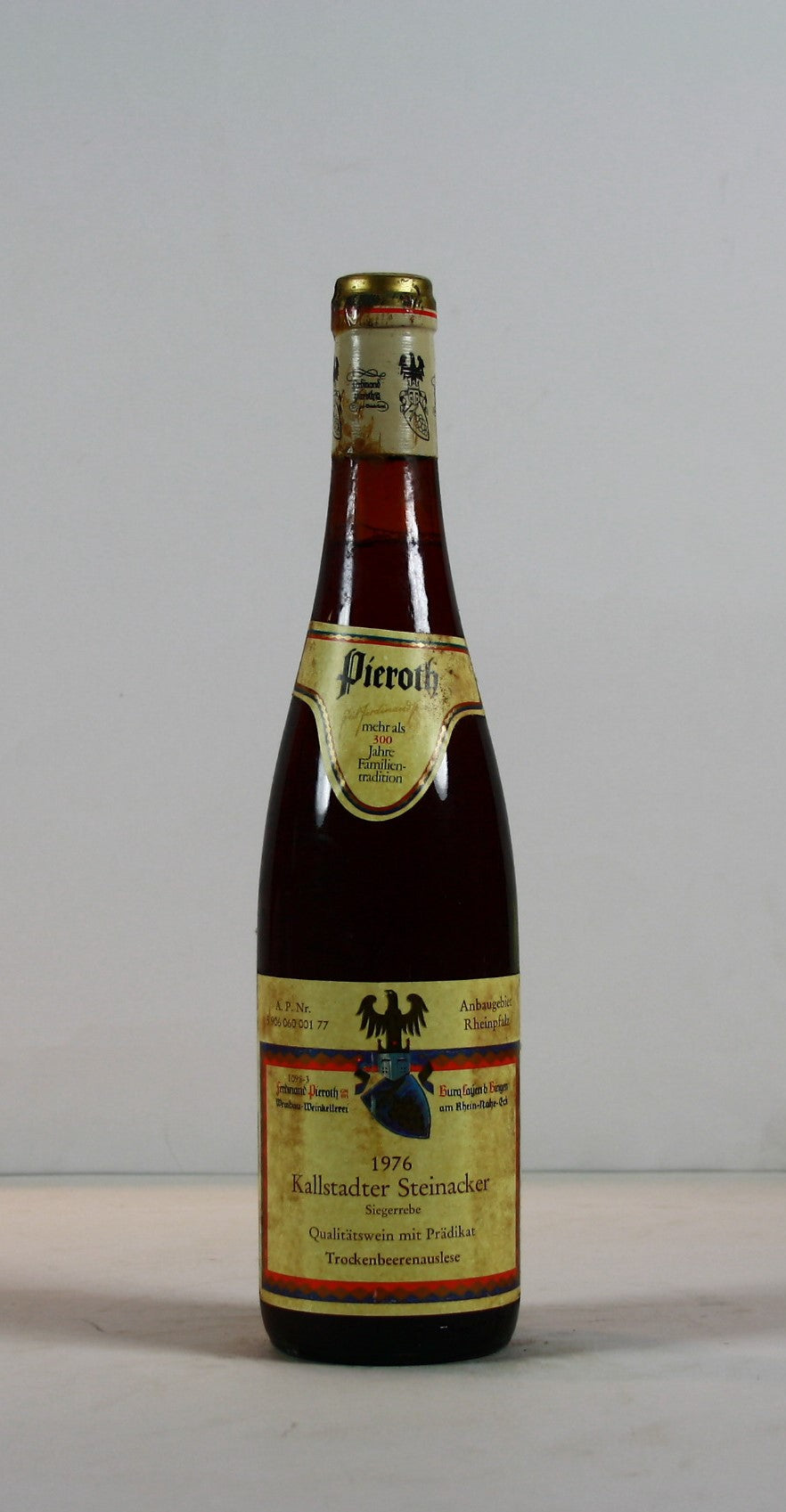 1976 Ferdinand Pieroth, Siegerrebe, Kallstadter Steinacker, Trockenbeerenauslese