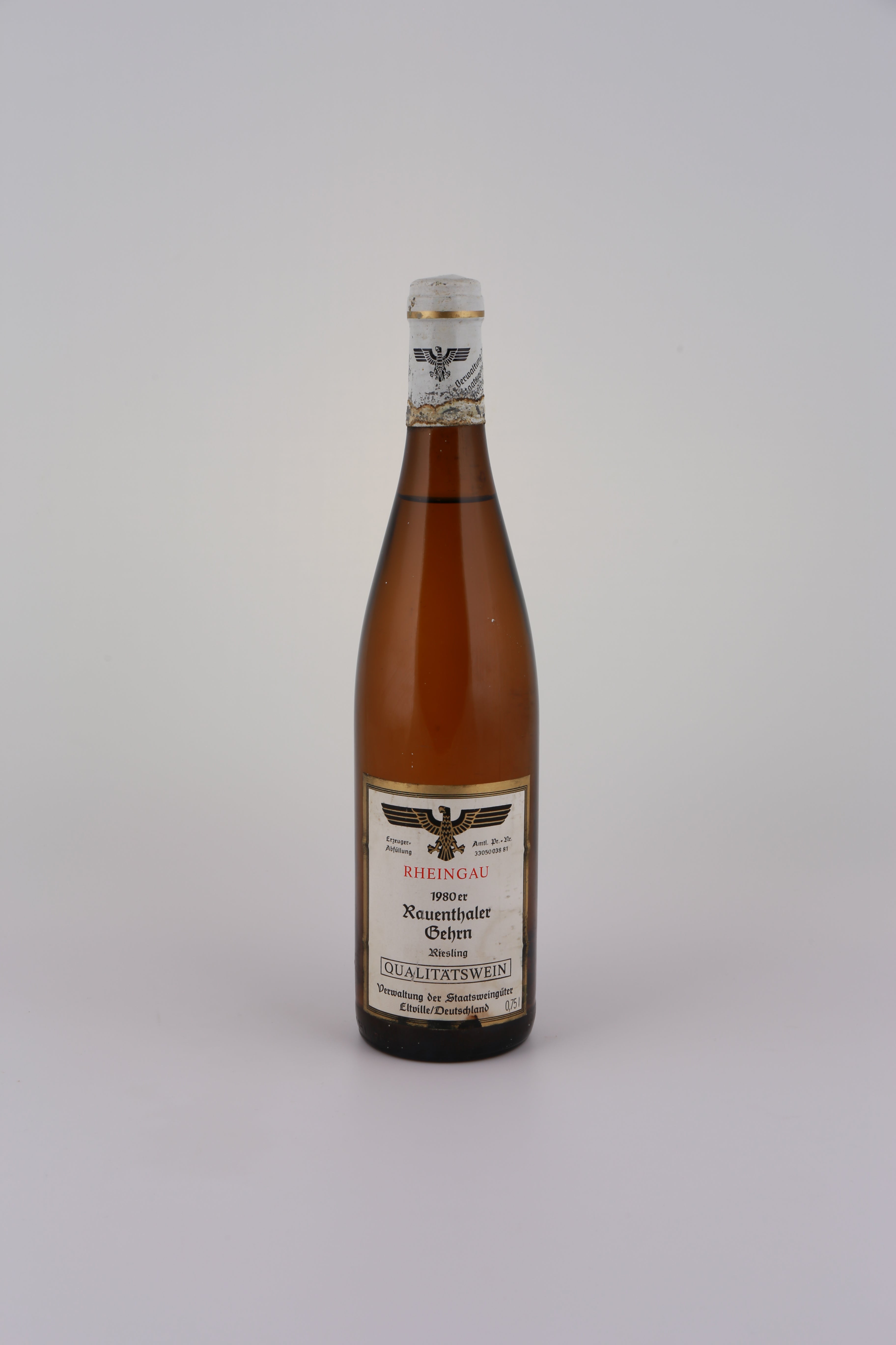1980 Staatsweingüter Eltville, Riesling, Rauenthaler Gehrn, Qba