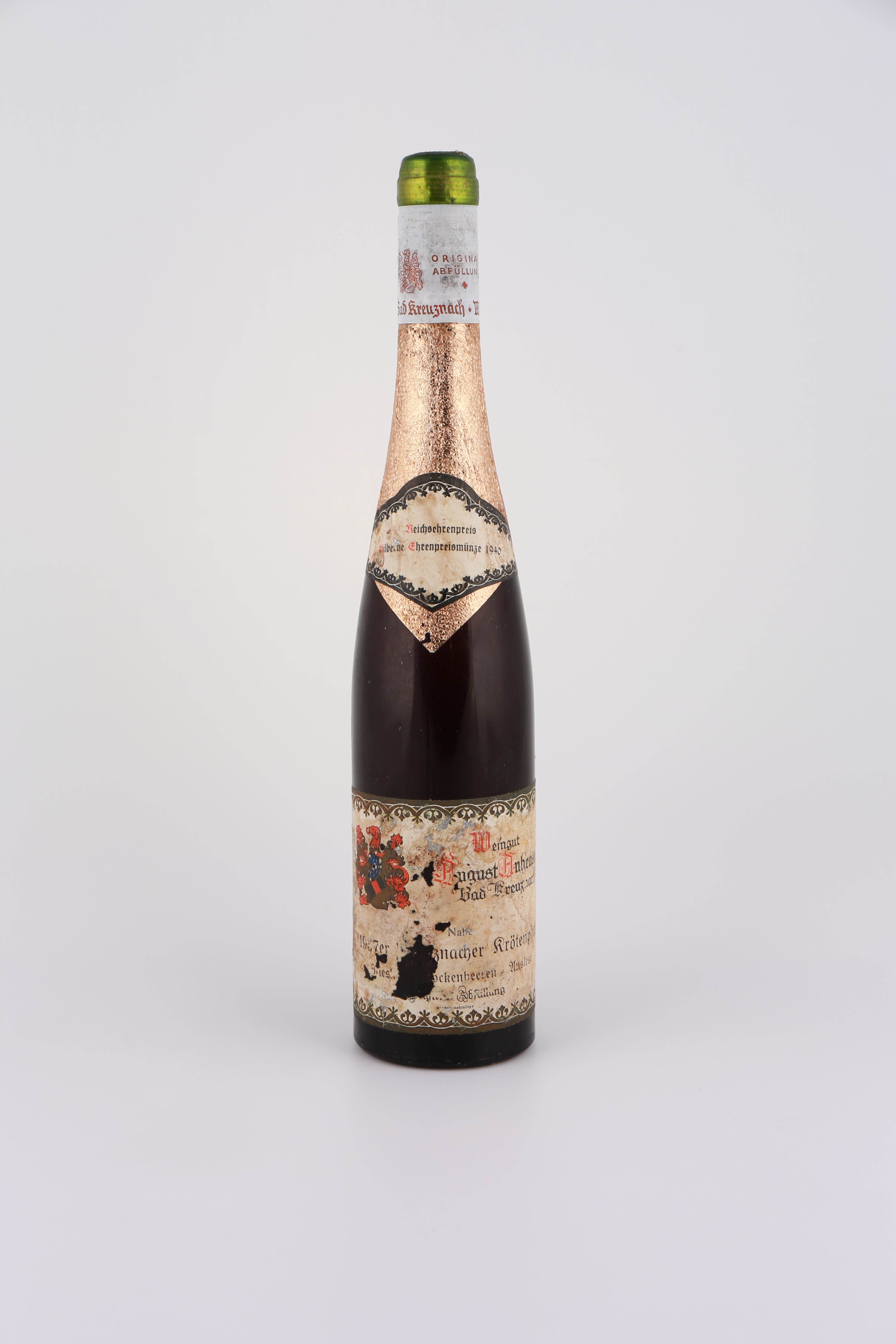 1937 August Anheuser, Riesling, Kreuznacher Krötenpful, Trockenbeerenauslese