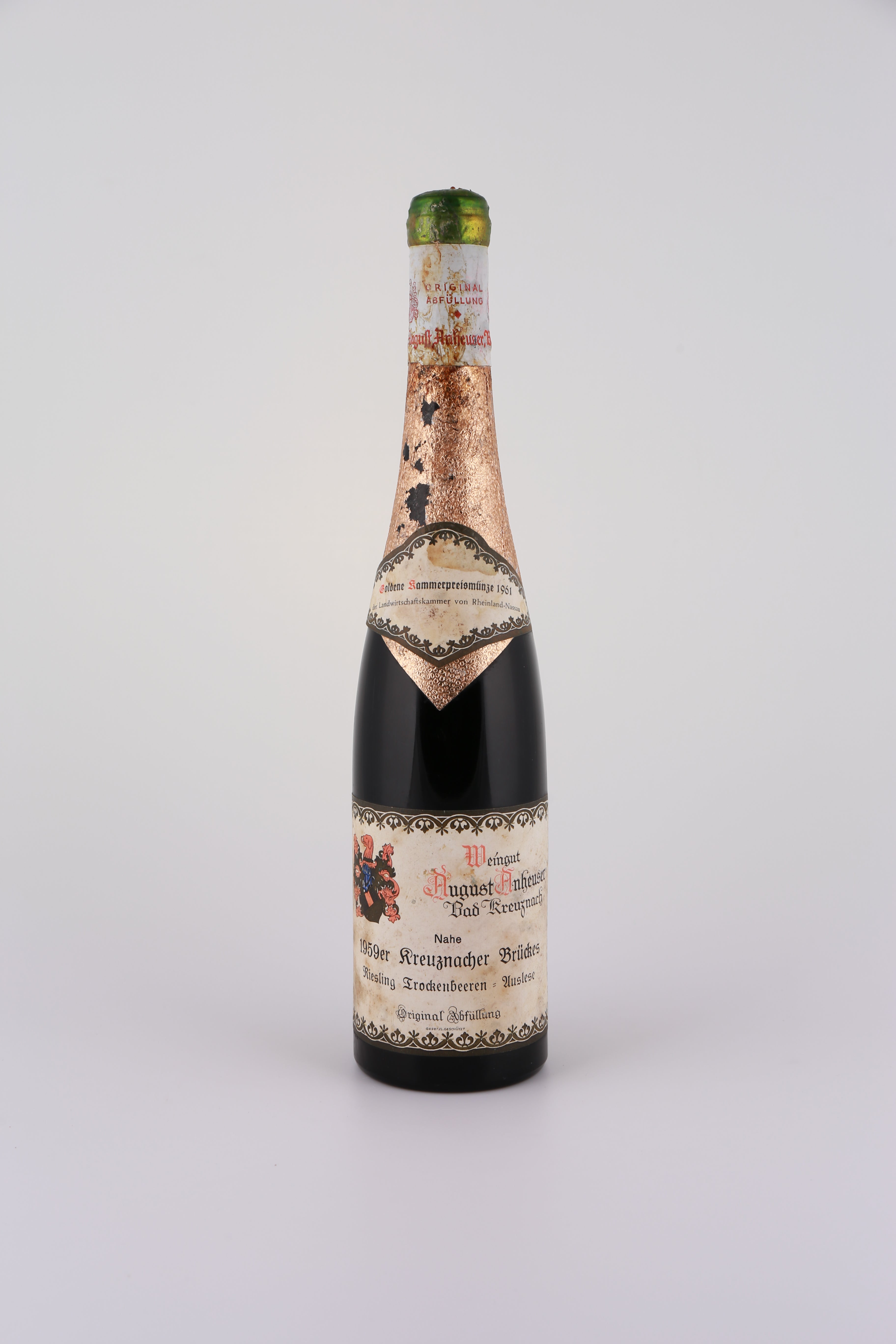 1959 August Anheuser, Riesling, Trockenbeerenauslese, edelsüß