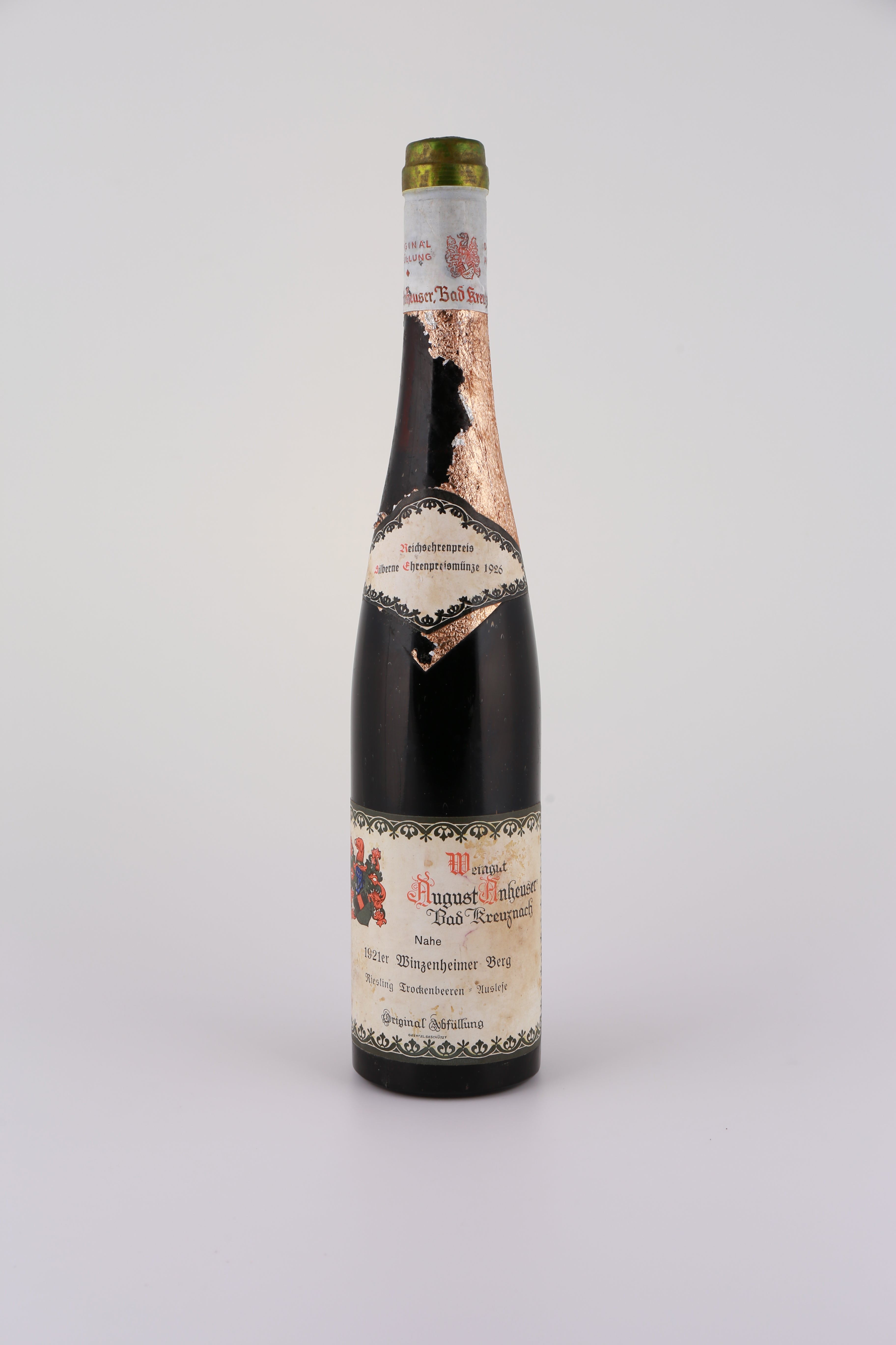 1921 August Anheuser, Riesling, Trockenbeerenauslese, Edelsüß