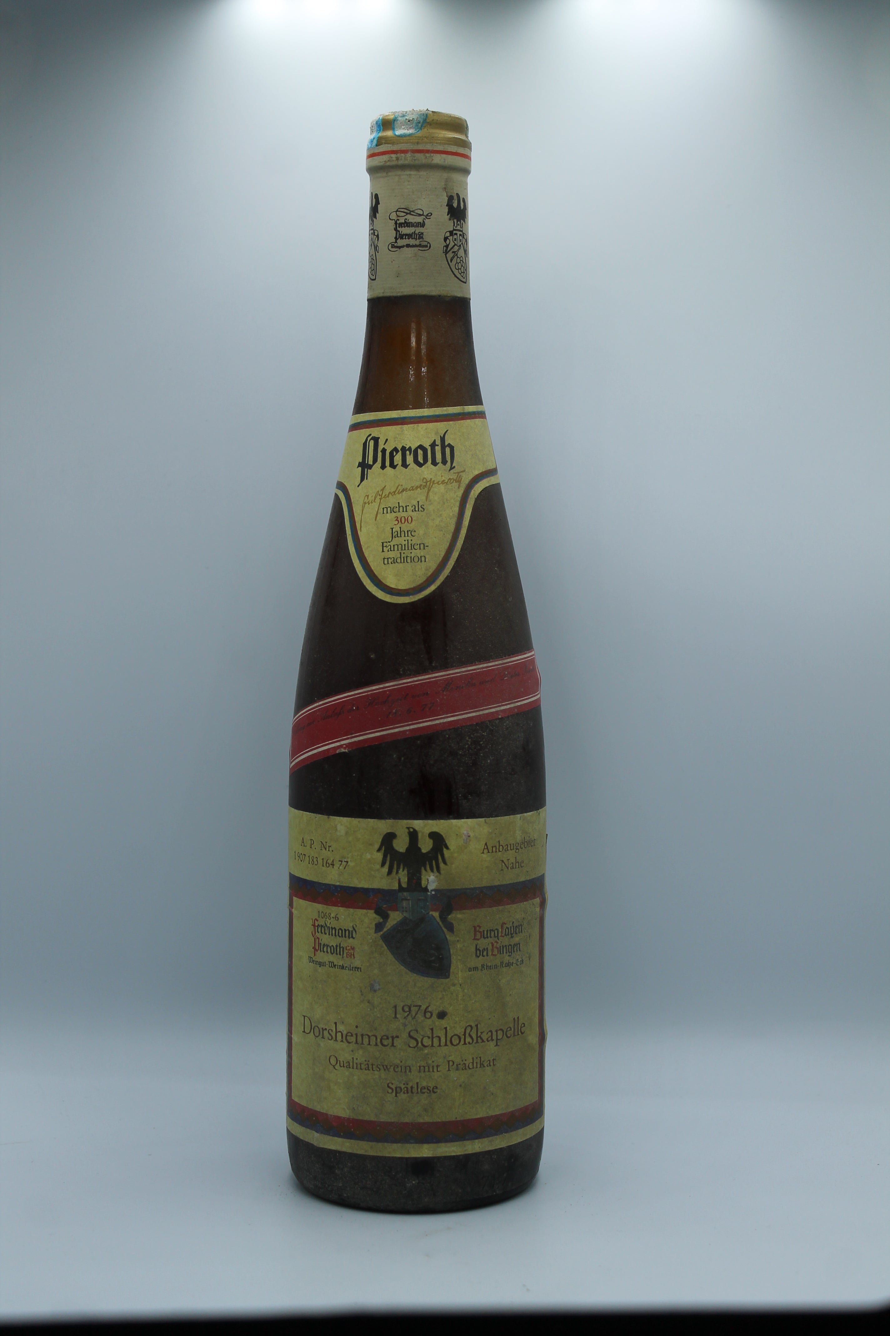 1976 Ferdinand Pieroth, Riesling, Dorsheimer Schlosskapelle, Spätlese