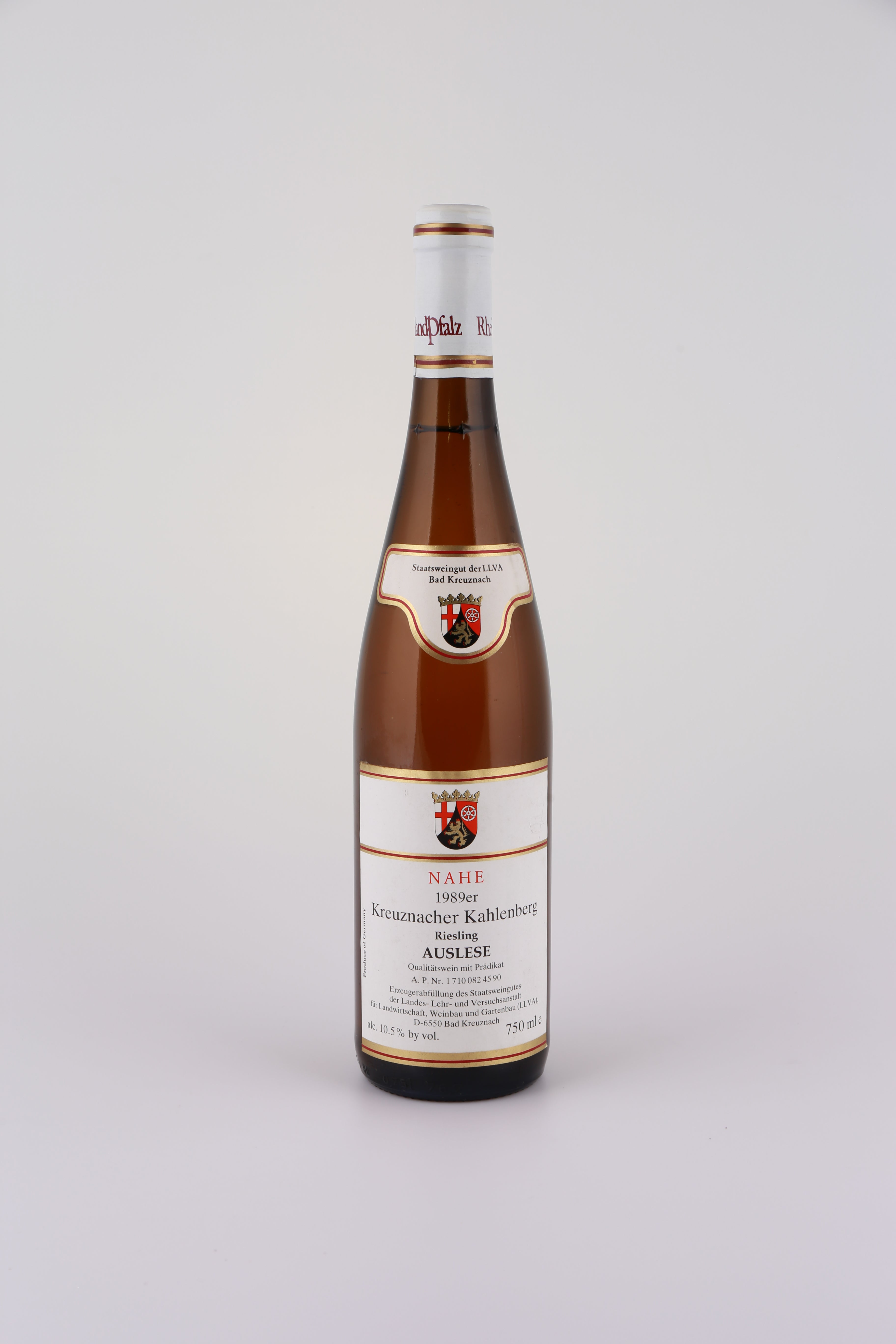 1989 Staatsweingut der LLVA, Riesling, Kreuznacher Kahlenberg, Auslese