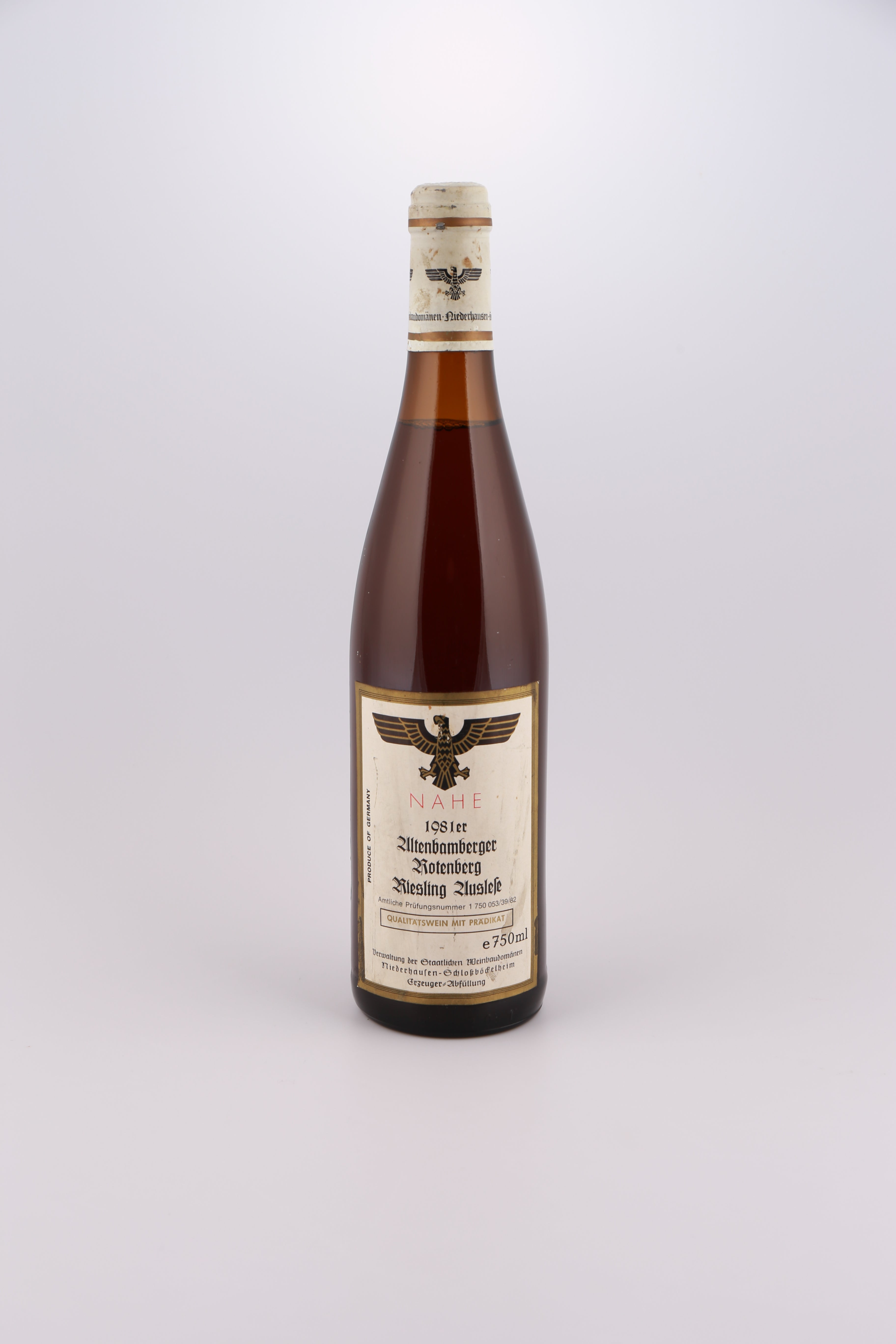 1981 Verwaltung der Staatlichen Weinbaudomänen, Riesling, Altenbamberger Rotenberg, Auslese