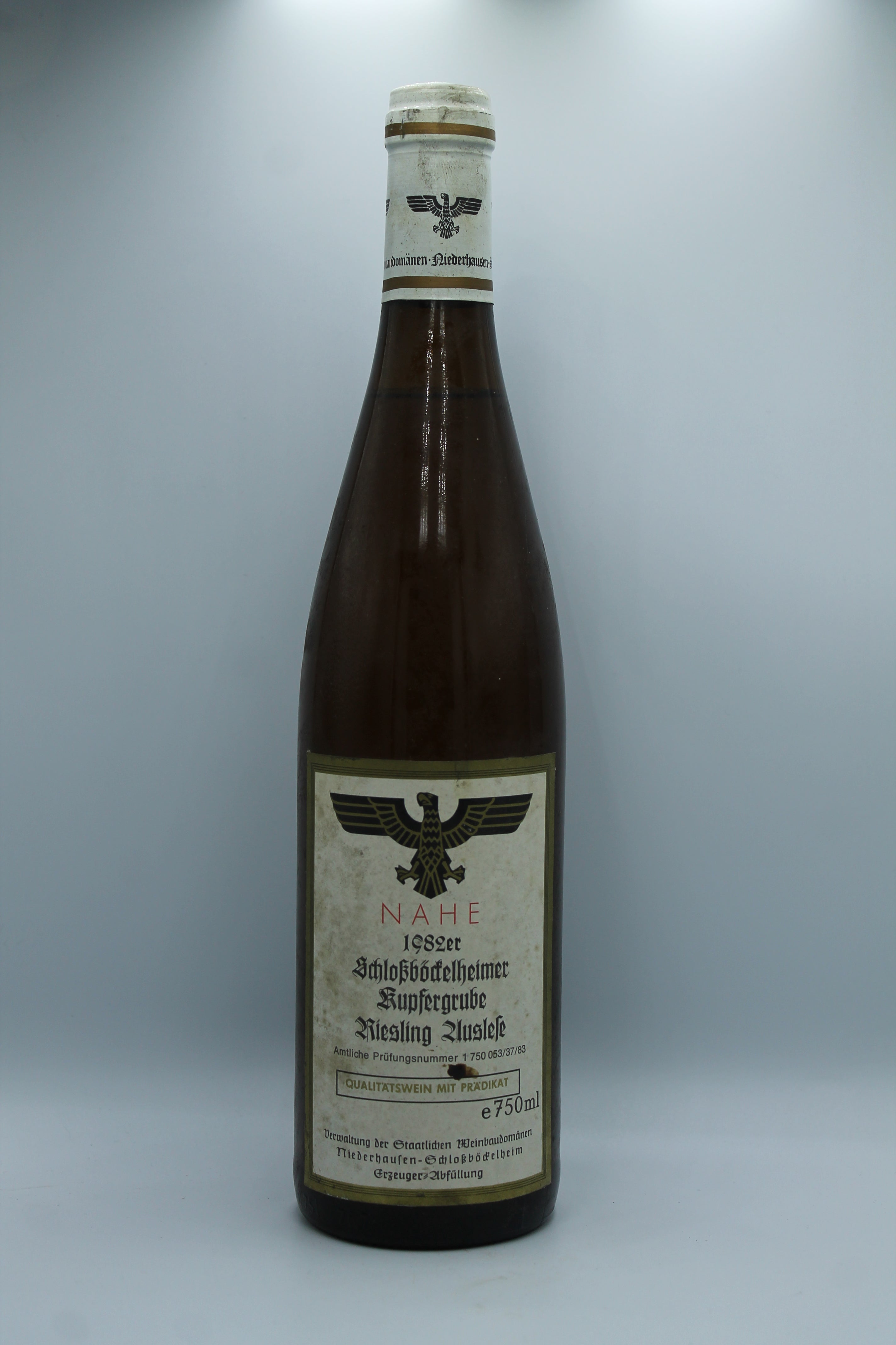1982 Verwaltung der Staatlichen Weinbaudomänen, Riesling, Schlossböckelheimer Kupfergrube, Auslese