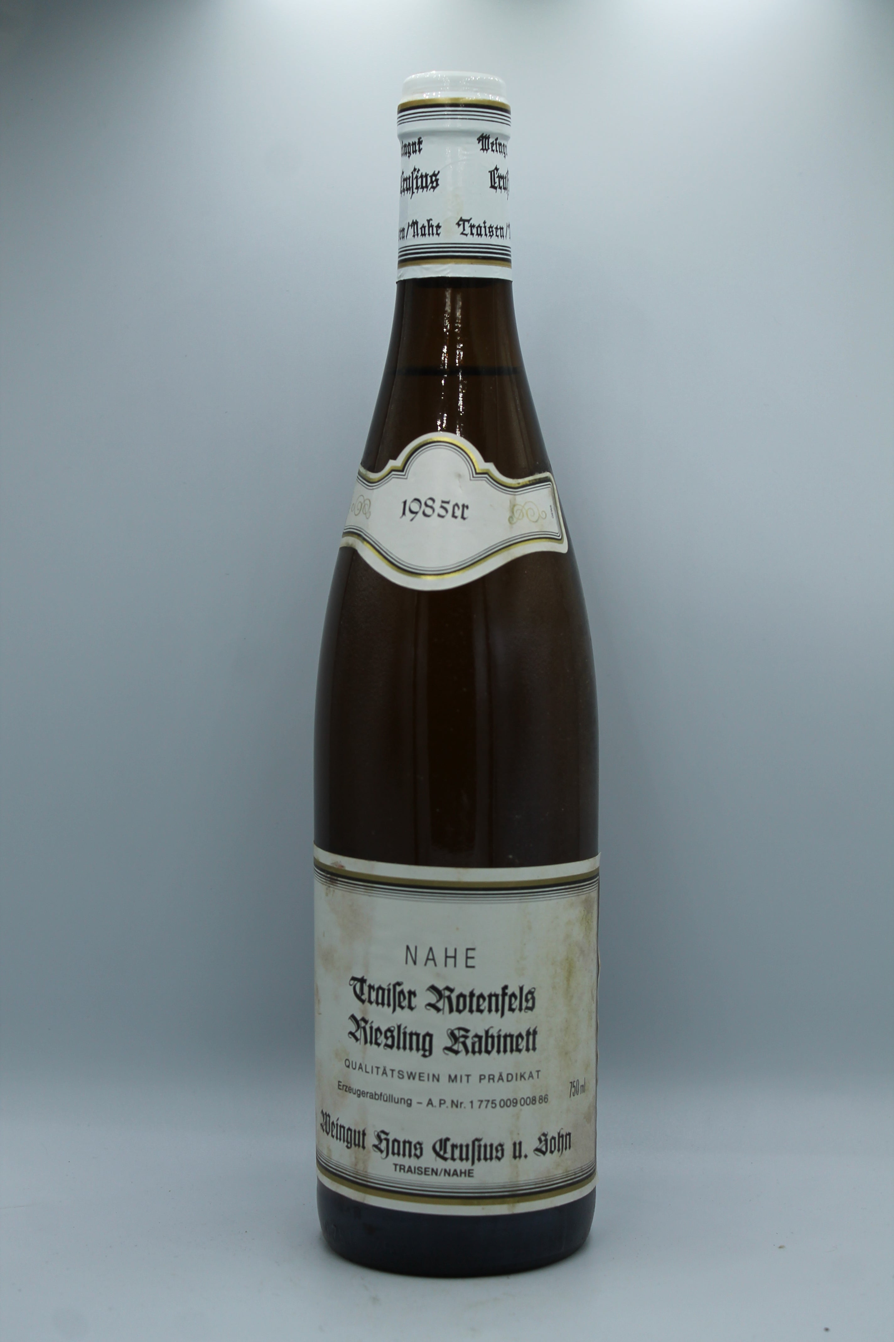 1985 Hans Crusius, Riesling, Traiser Rotenfels, Kabinett
