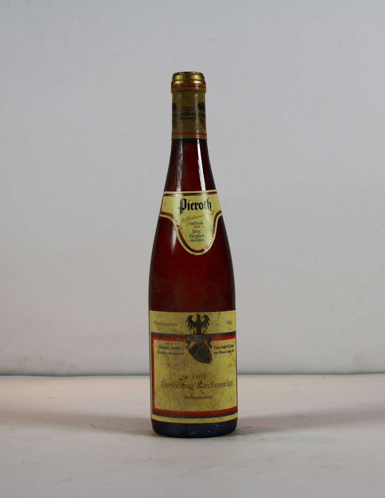 1969 Ferdinand Pieroth, Riesling, Dorsheimer Kirchenzeilen, Beerenauslese, etikett verschmutzt