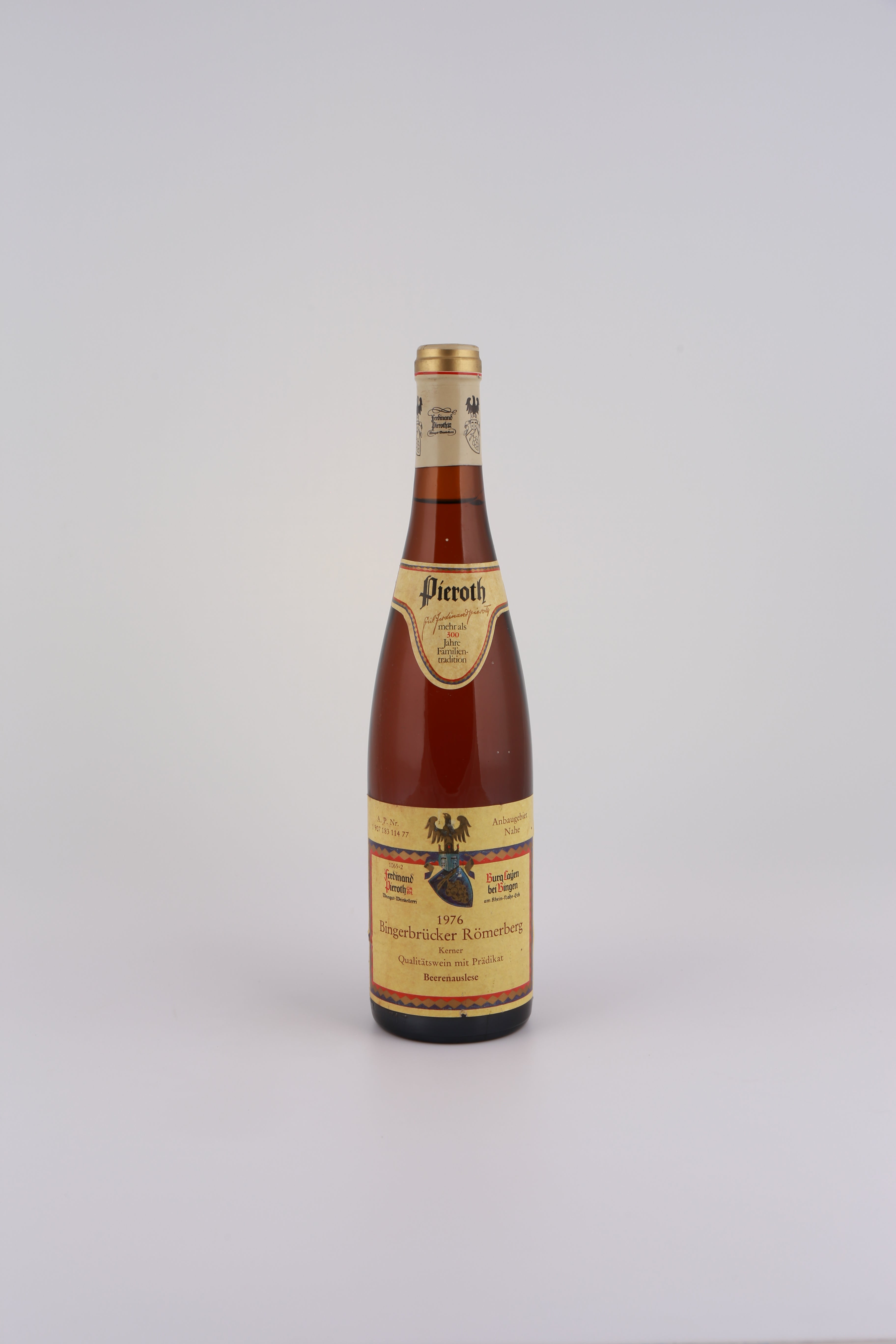 1976 Ferdinand Pieroth, Kerner, Bingerbrücker Römerberg, Beerenauslese