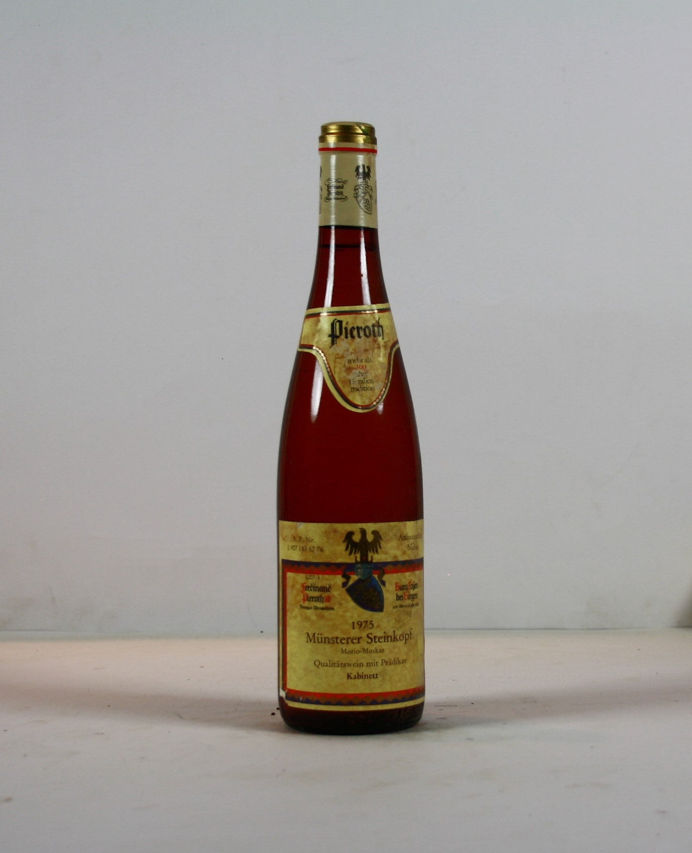 1975 Ferdinand Pieroth, Morio-Muskat, Münsterer Steinkopf, Kabinett