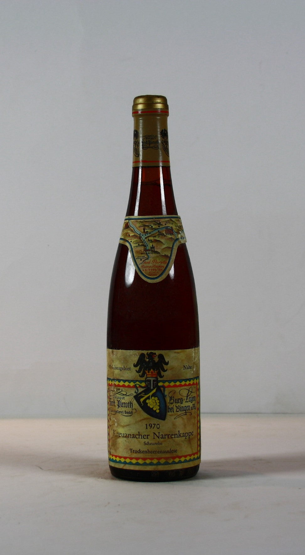 1970 Ferdinand Pieroth, Scheurebe, Kreuznacher Narrenkappe, Trockenbeerenauslese