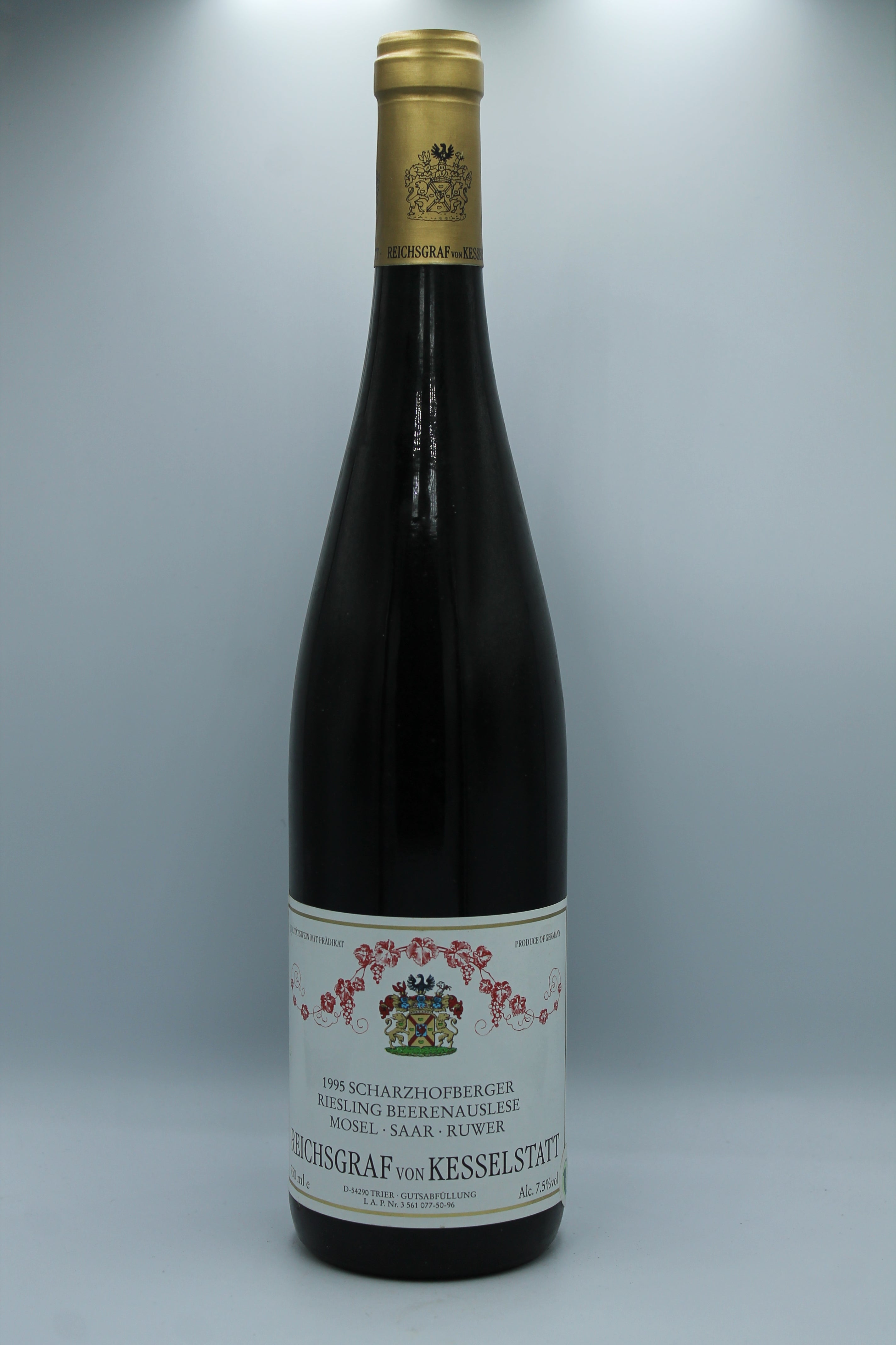 1995 Reichsgraf vom Kesselstatt, Riesling, Beerenauslese, edelsüß