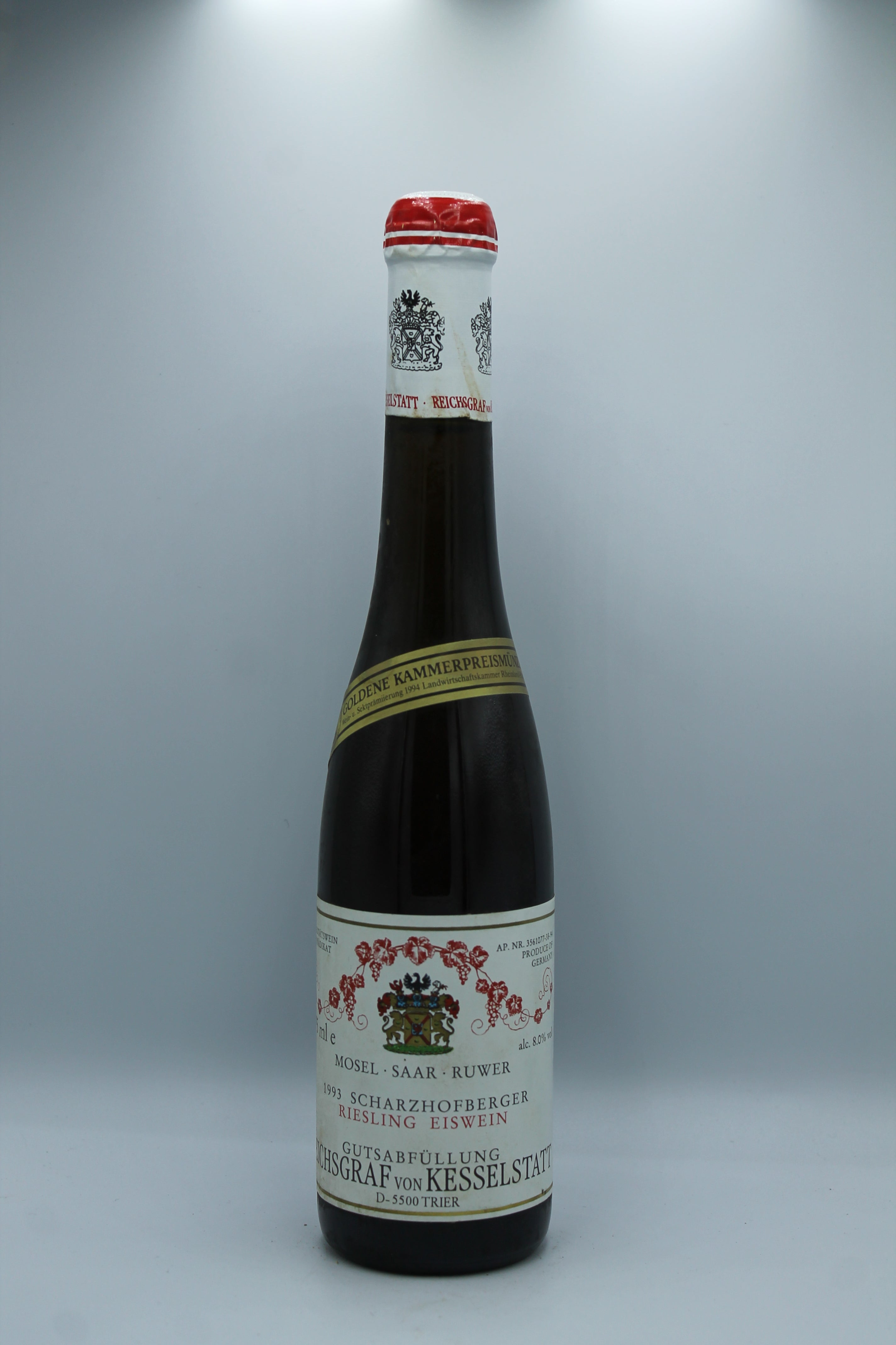 1993 Reichsgraf vom Kesselstatt, Riesling, Scharzhofberger, Eiswein