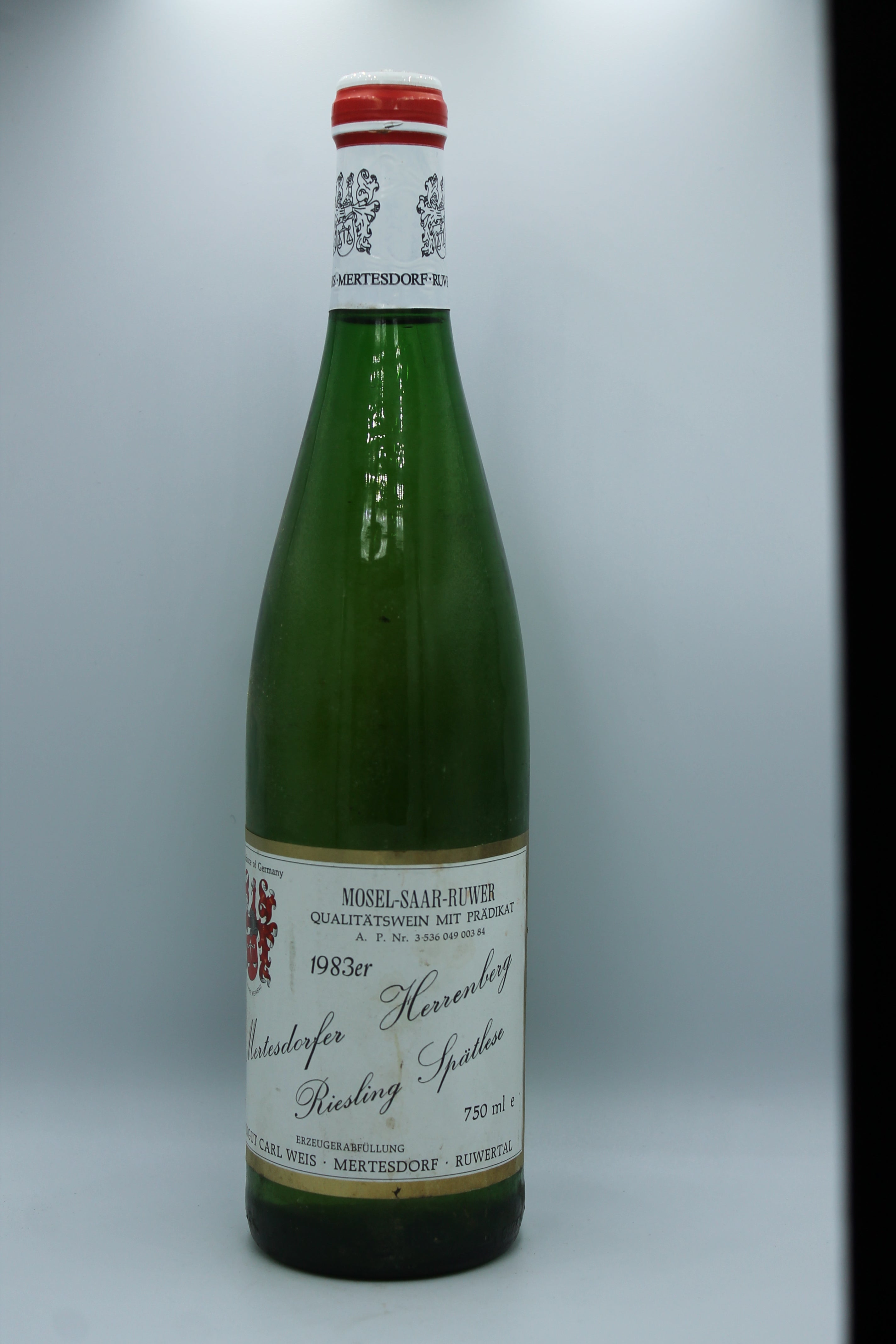1983 Carl Weiß, Riesling, Mertesdorfer Herrenberg, Spätlese