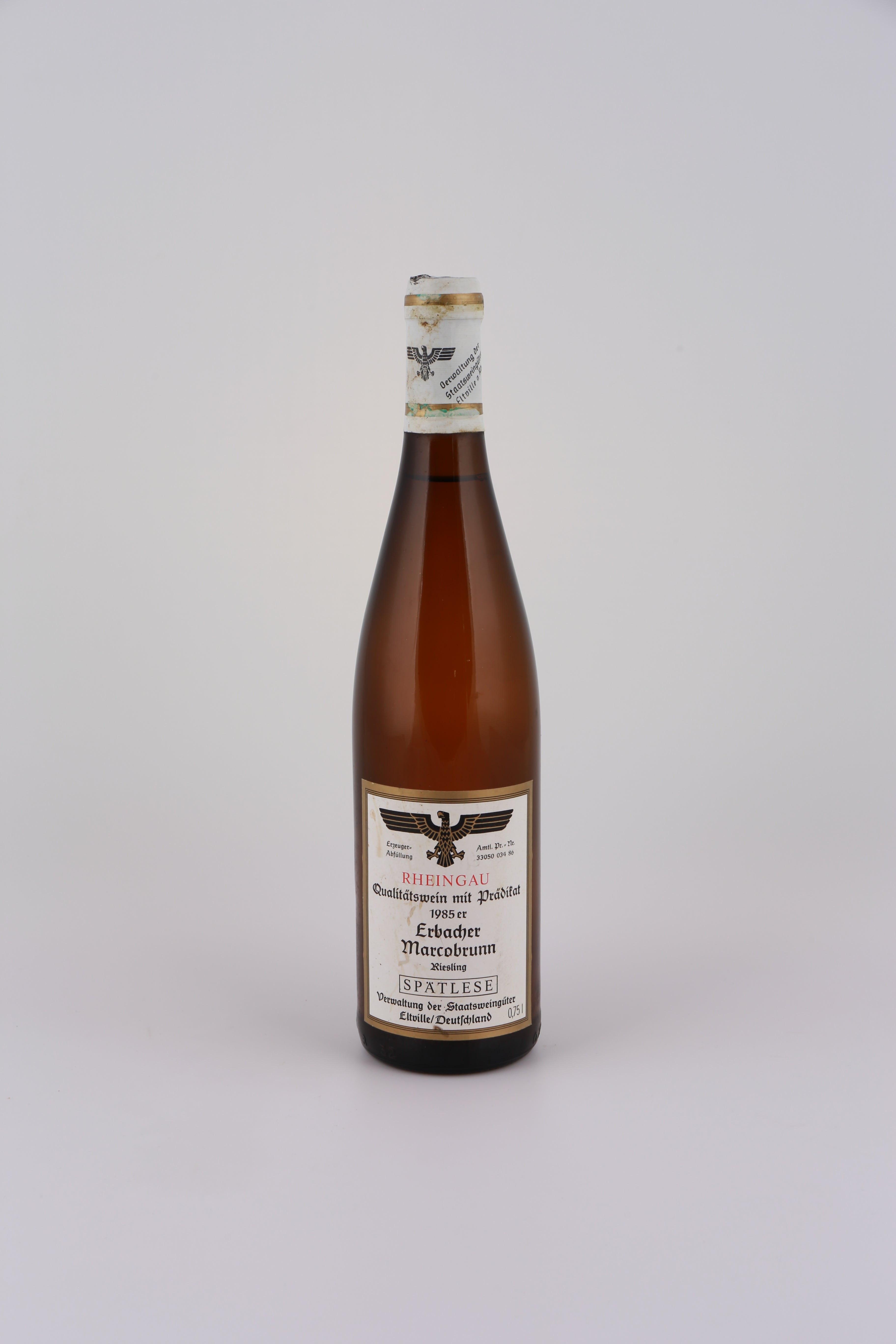 1985 Staatsweingüter Eltville, Riesling, Erbacher Marcobrunn, Spätlese