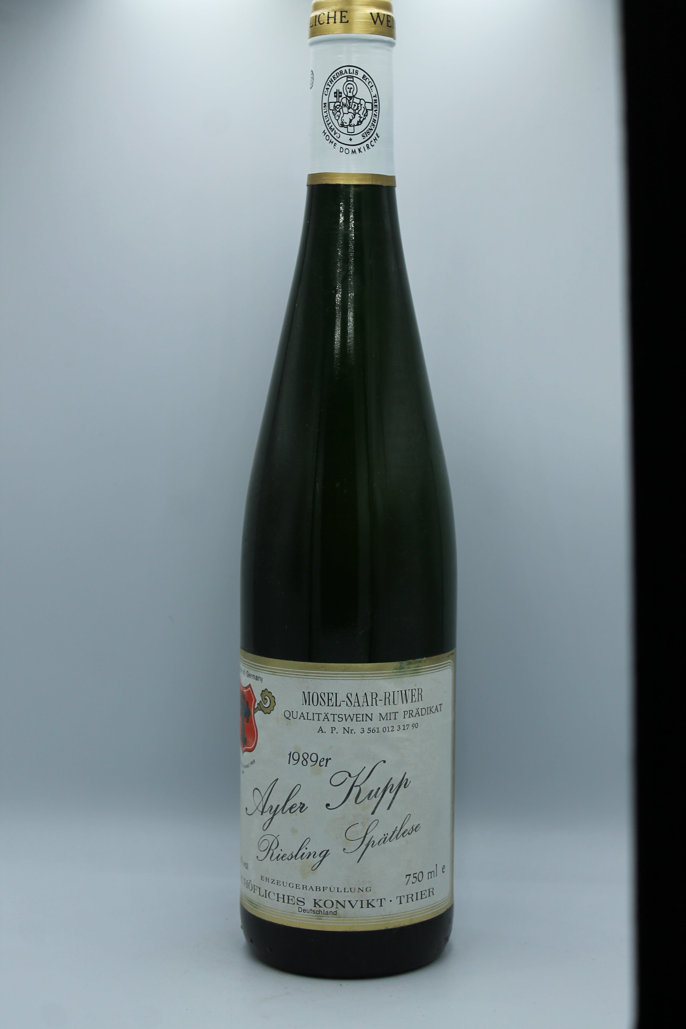 1989 Bischhöfliche Weingüter, Riesling, Ayler Kupp, Spätlese