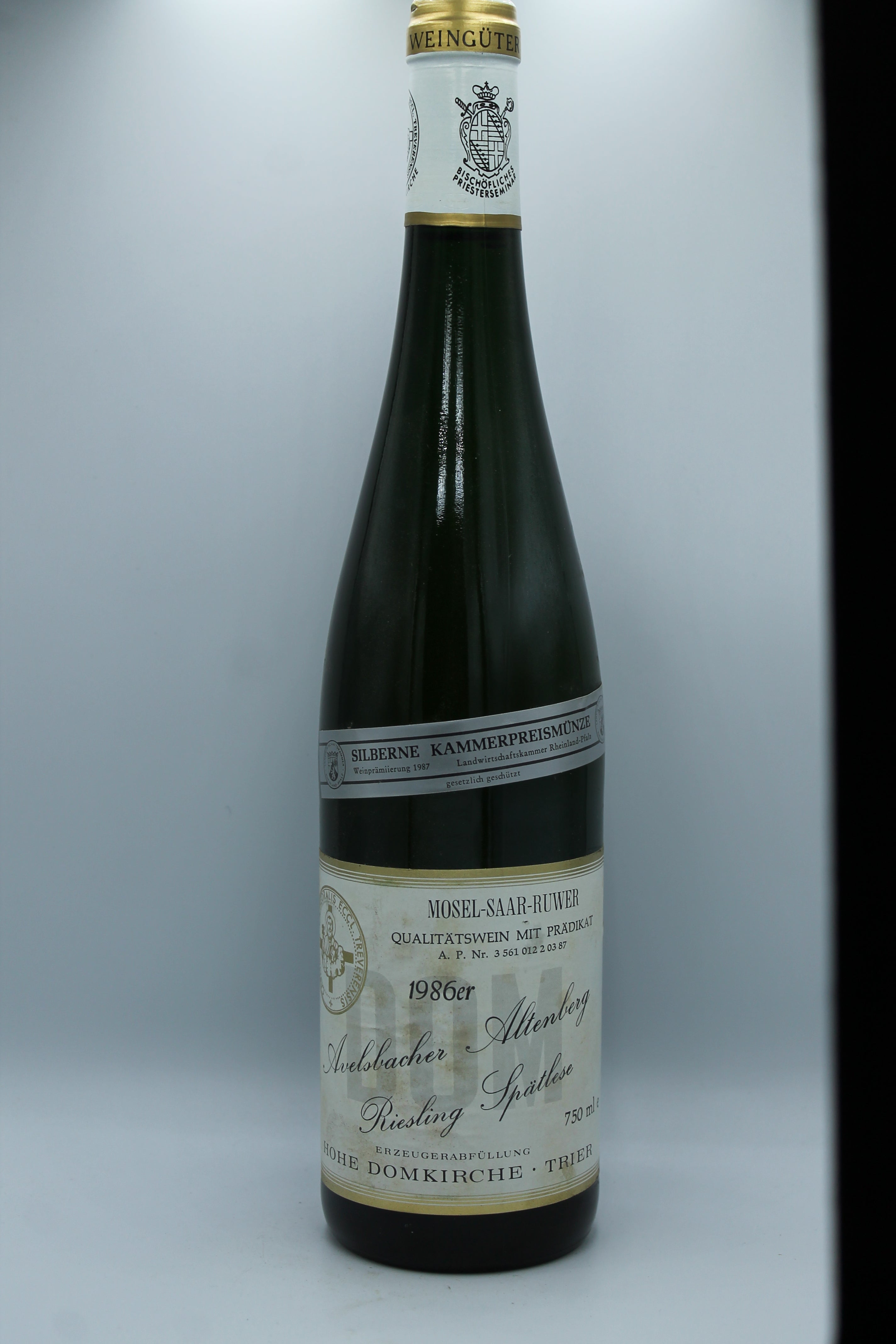 1986 Bischhöfliche Weingüter, Riesling, Avelsbacher Altenberg, Spätlese