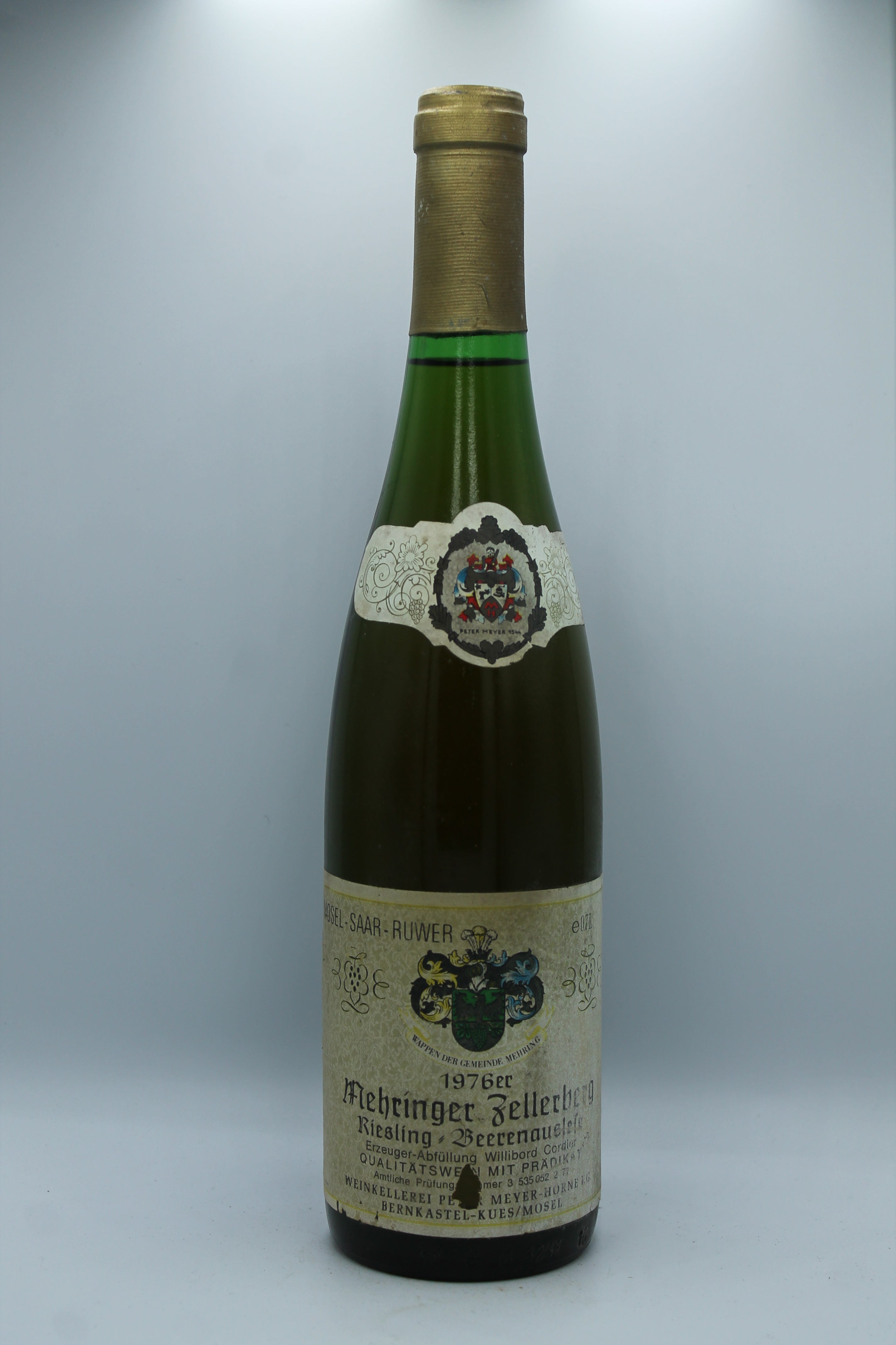 1976 Weinkellerei Peter Meyer, Riesling, Mehringer Zellerberg, Beerenauslese