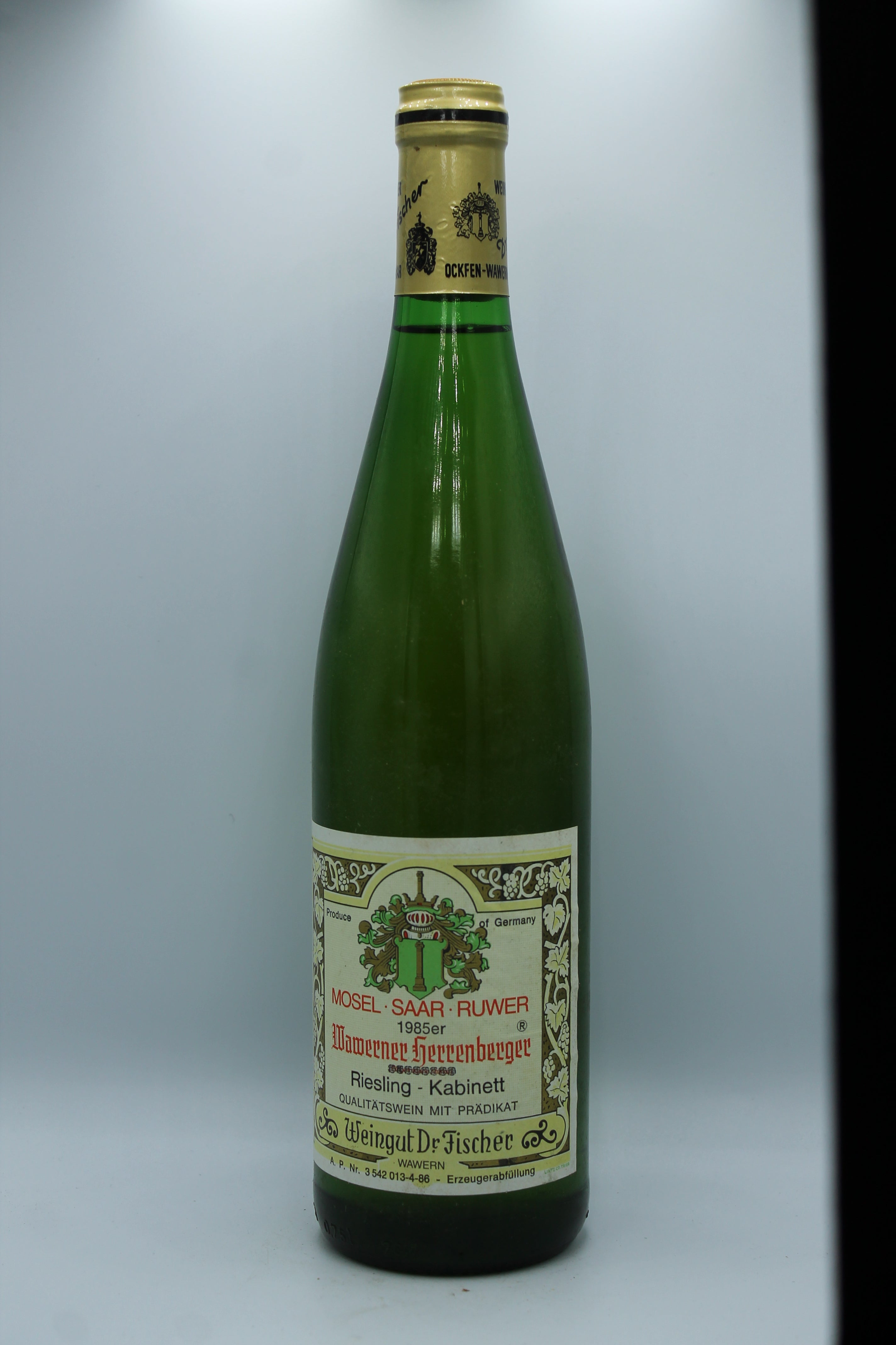 1985 Dr. Fischer, Riesling, Wawerner Herrenberger, Kabinett