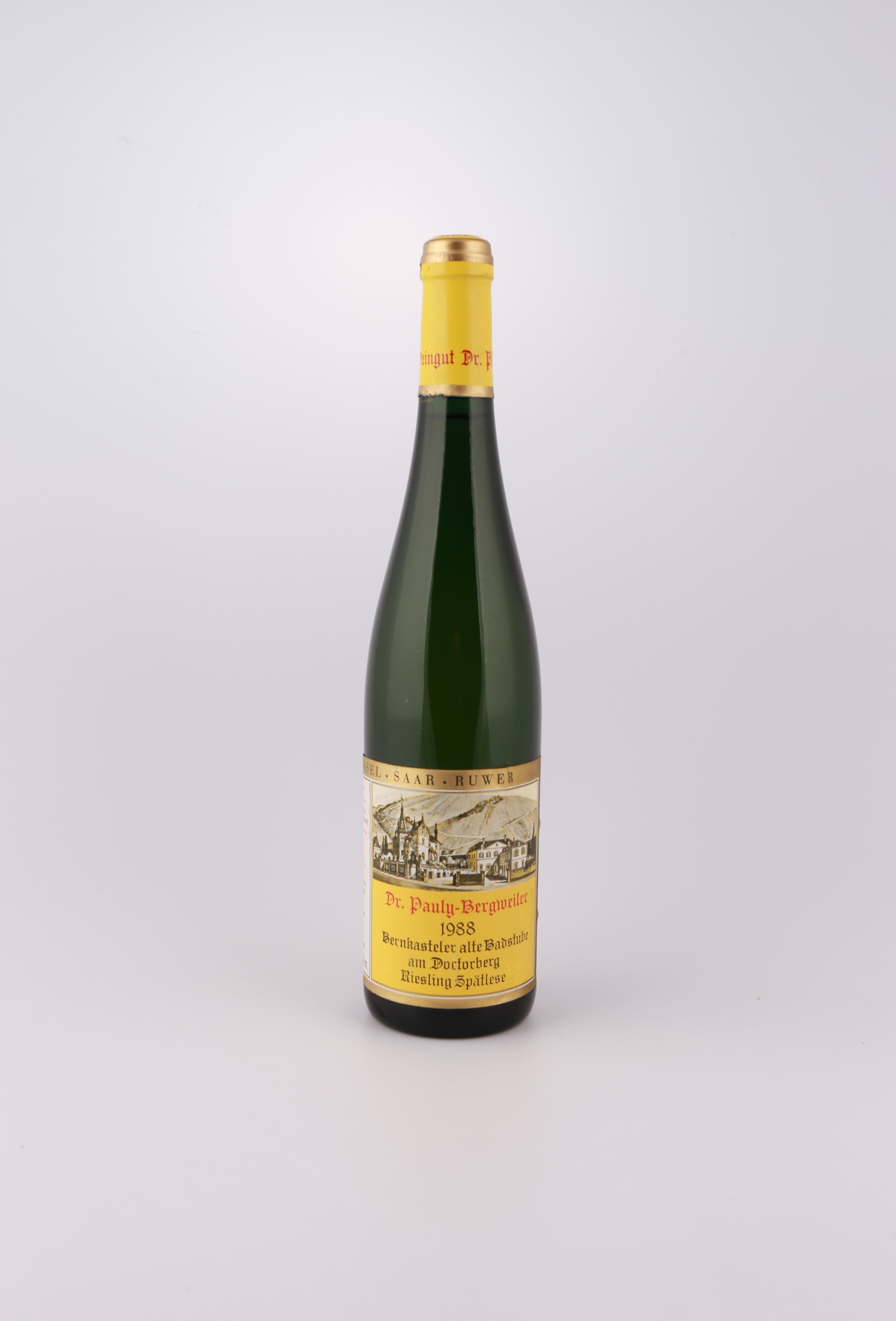 1988 Dr Pauly-Bergweiler, Riesling, Bernkasteler alte Badstube am Doctorberg, Spätlese