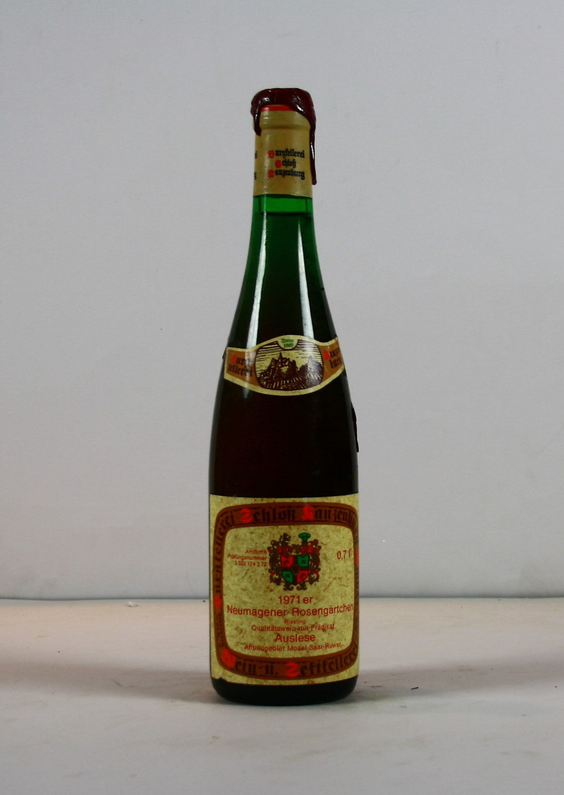 1971 Schloss Kauzenburg, Riesling, Neumagener Rosengärtchen, Auslese