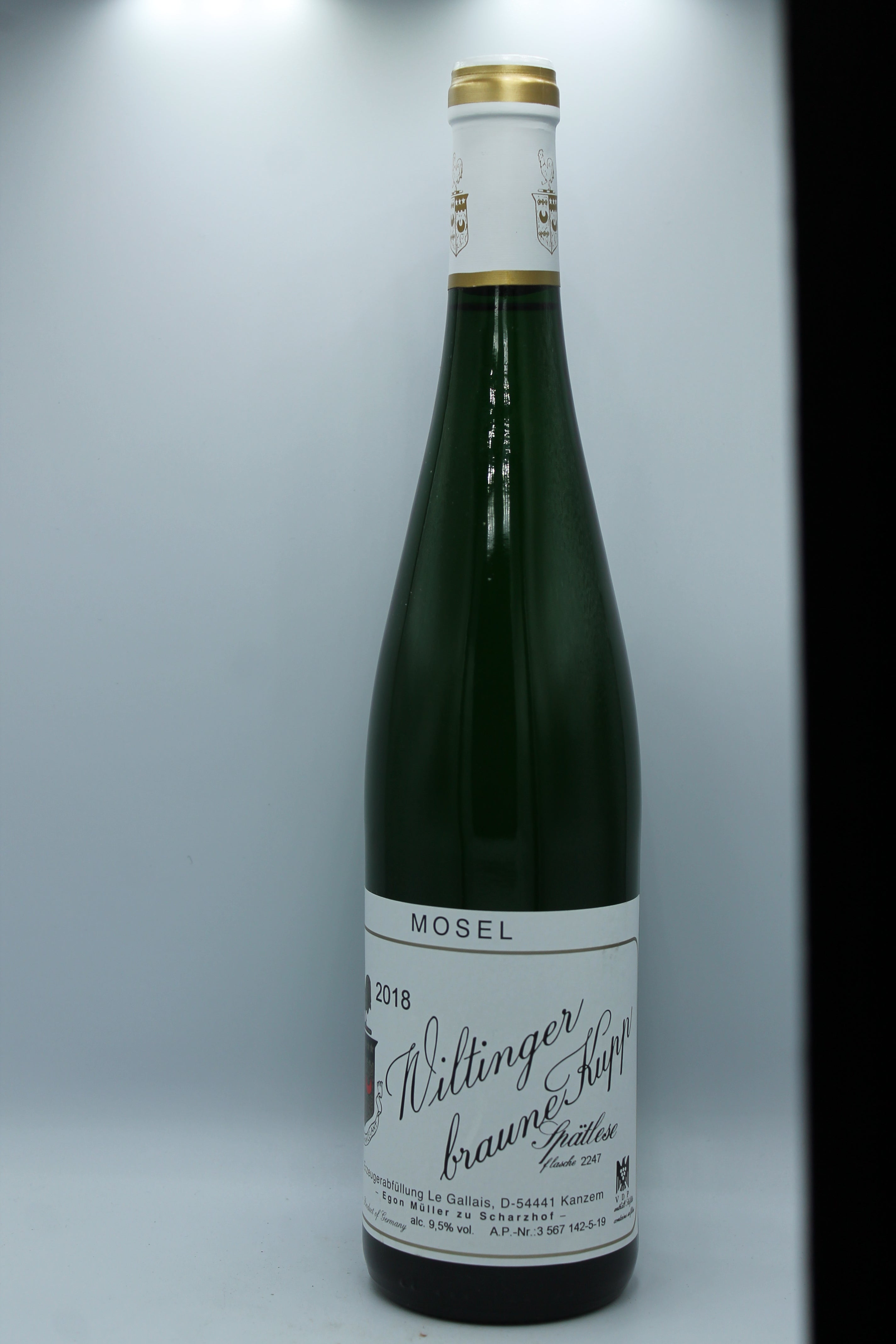 2018 Egon Müller Le Gallaise, Riesling, Wiltinger Braune Kupp, Spätlese