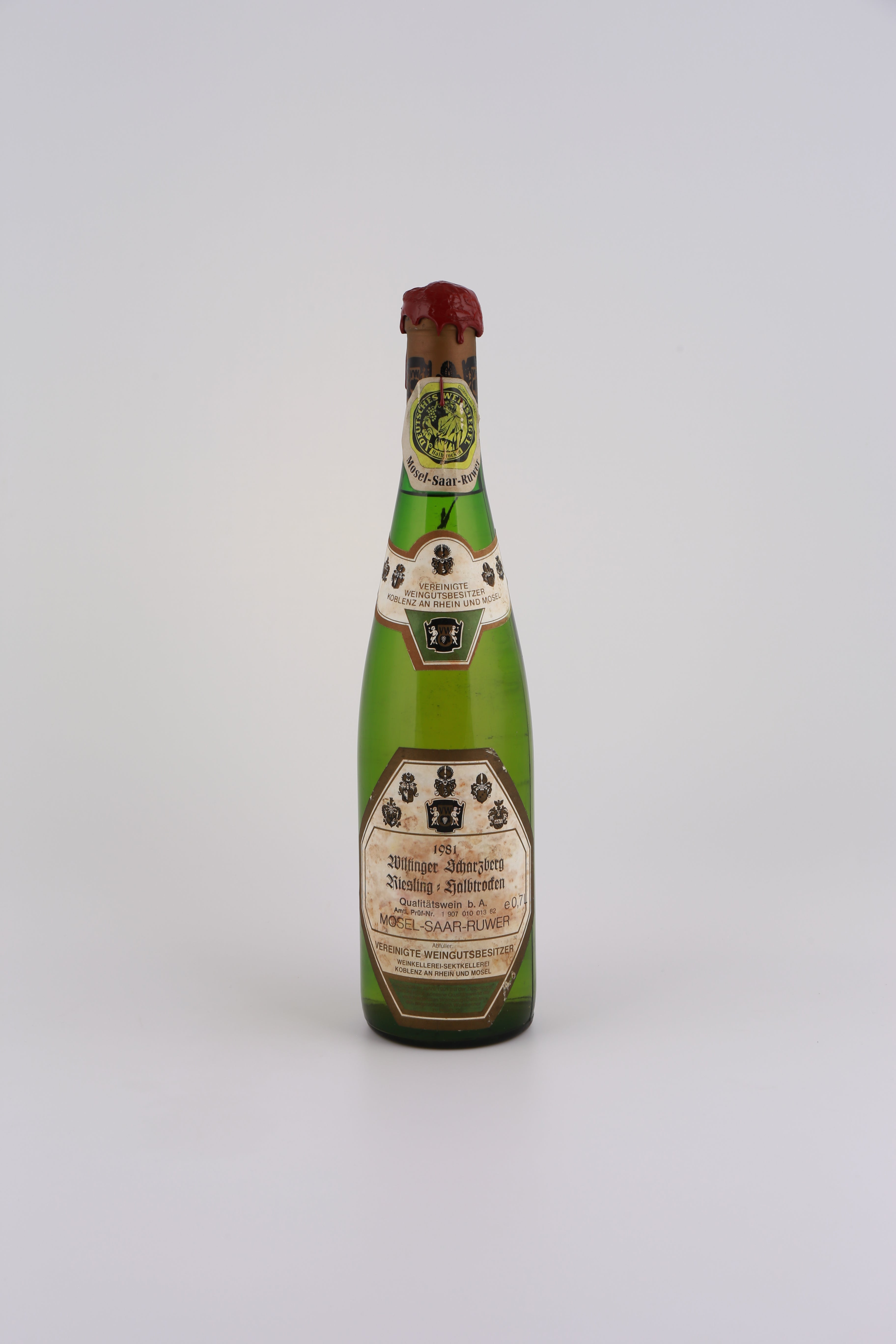 1981 Vereinigte Weingutsbesitzer Koblenz, Riesling, Wiltinger Scharzberg, Qba