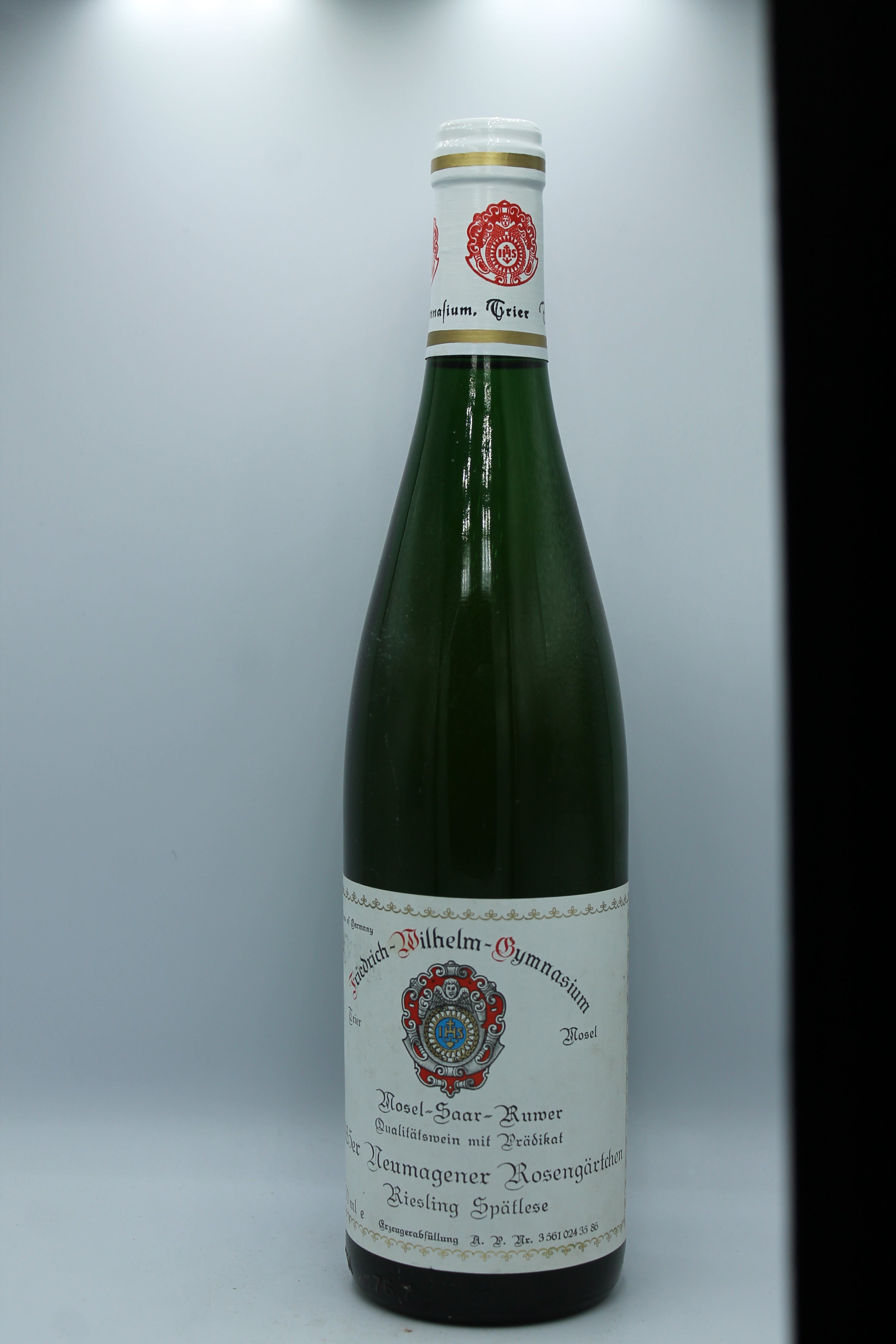 1985 Friedrich-Wilhelm-Gymnasium, Riesling, Neumagener Rosengärtchen, Spätlese