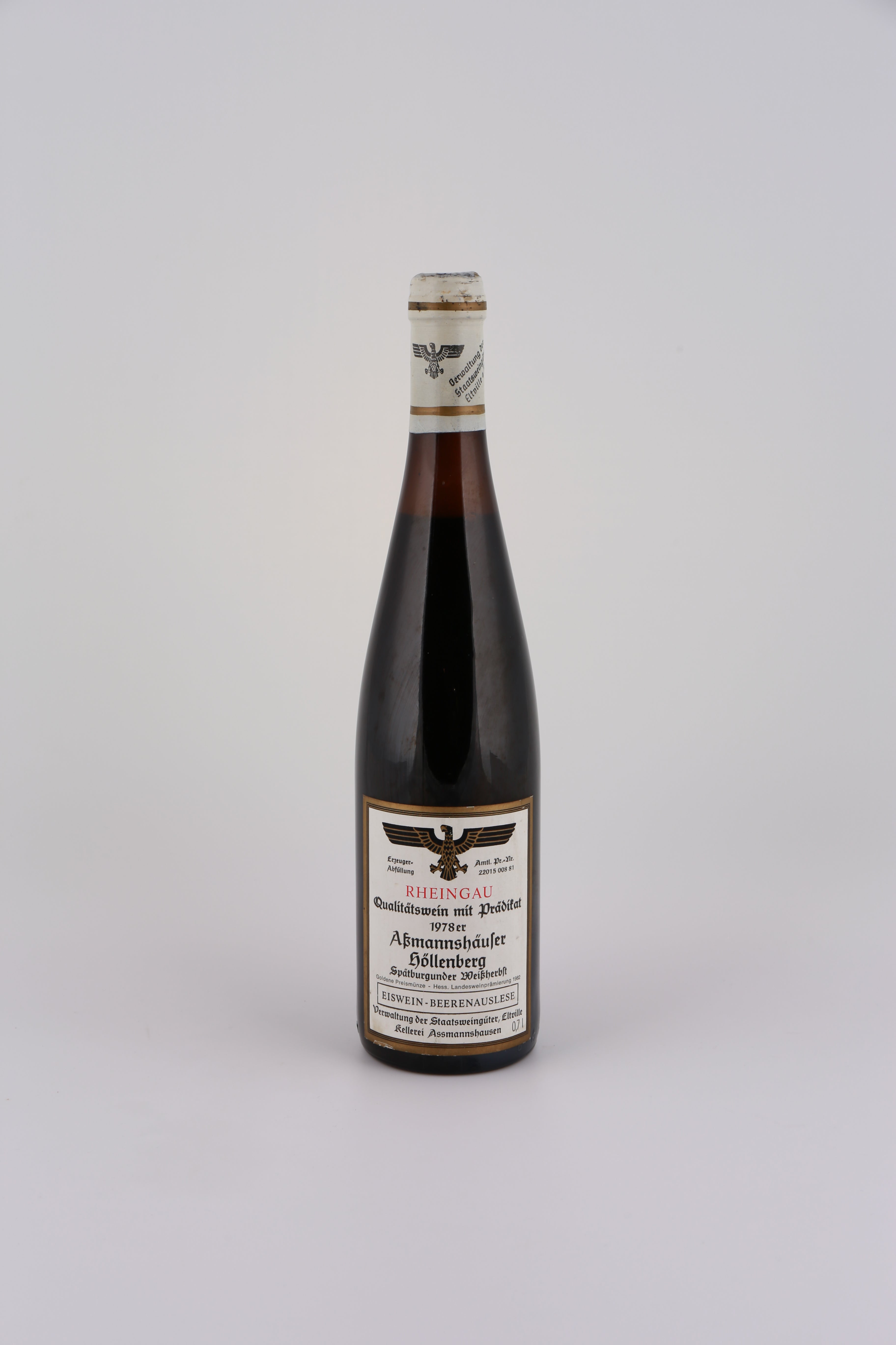 1978 Staatsweingüter Eltville, Spätburgunder, Assmanshäuser Höllenberg, Eiswein Beerenauslese